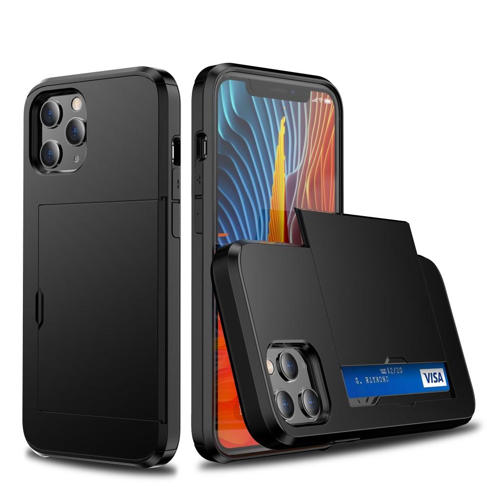Coque à cartes iPhone 12 Mini, Noir