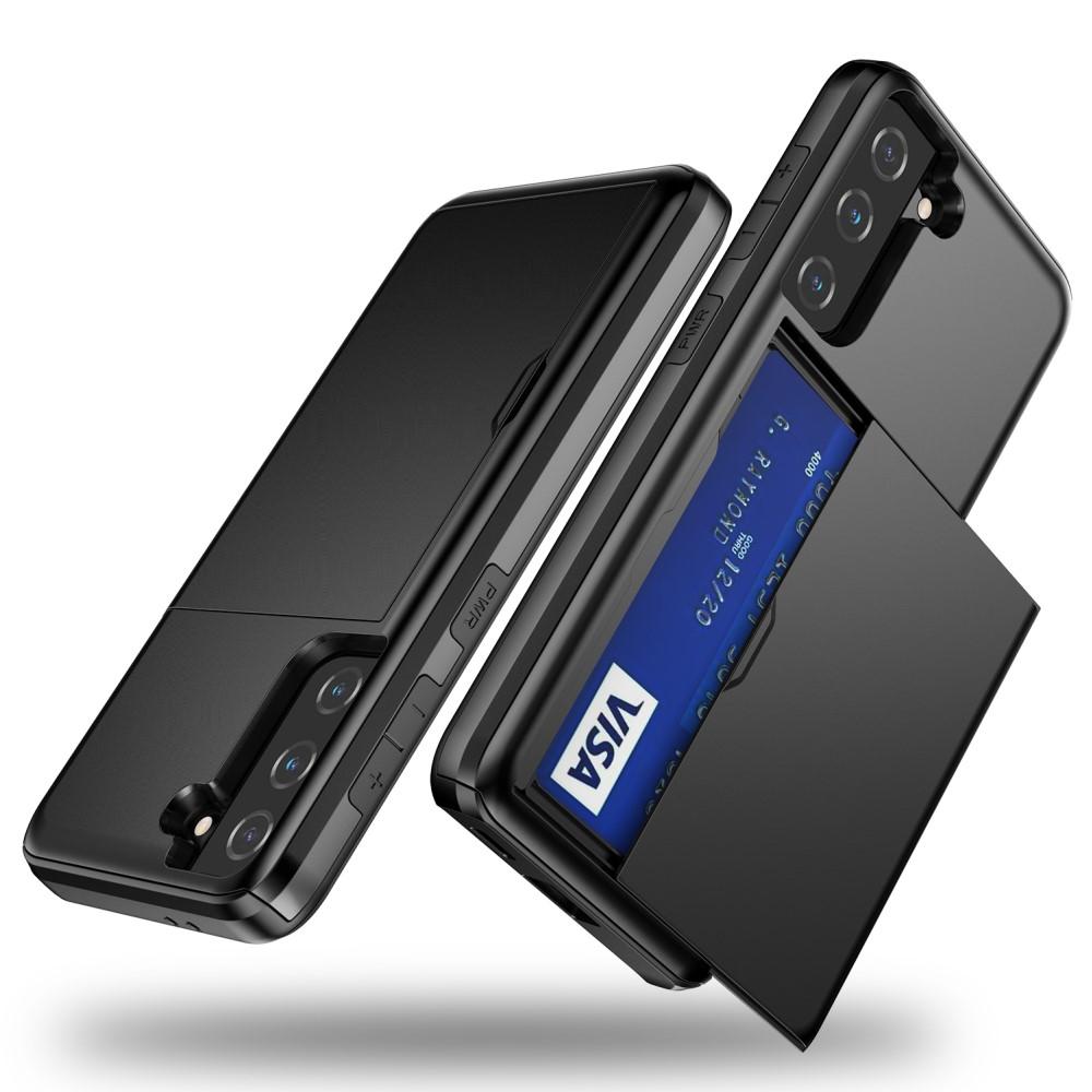 Coque à cartes Samsung Galaxy S21, Noir