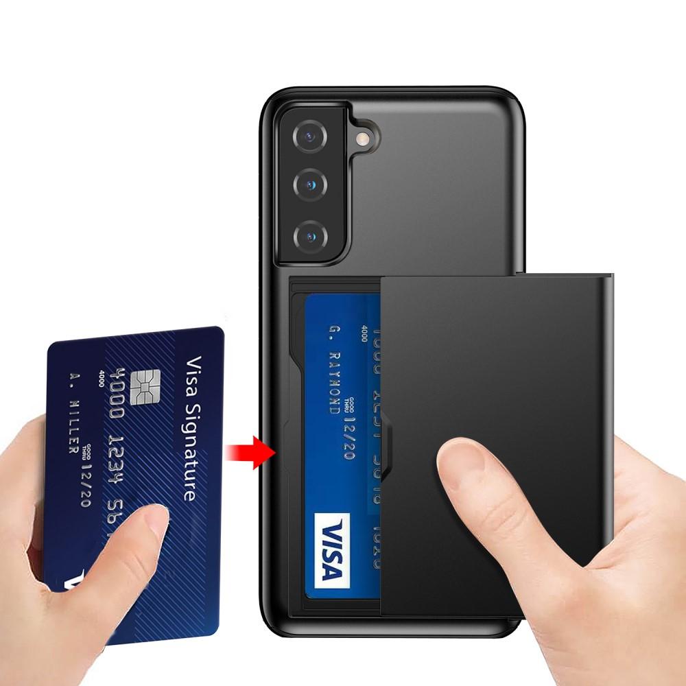 Coque à cartes Samsung Galaxy S21, Noir