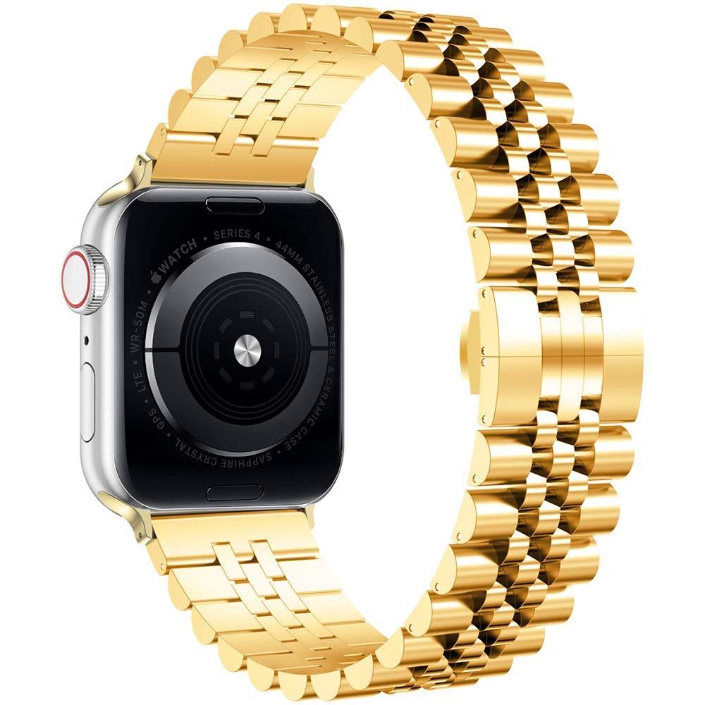 Bracelet en acier inoxydable Apple Watch Series 7 45mm Or