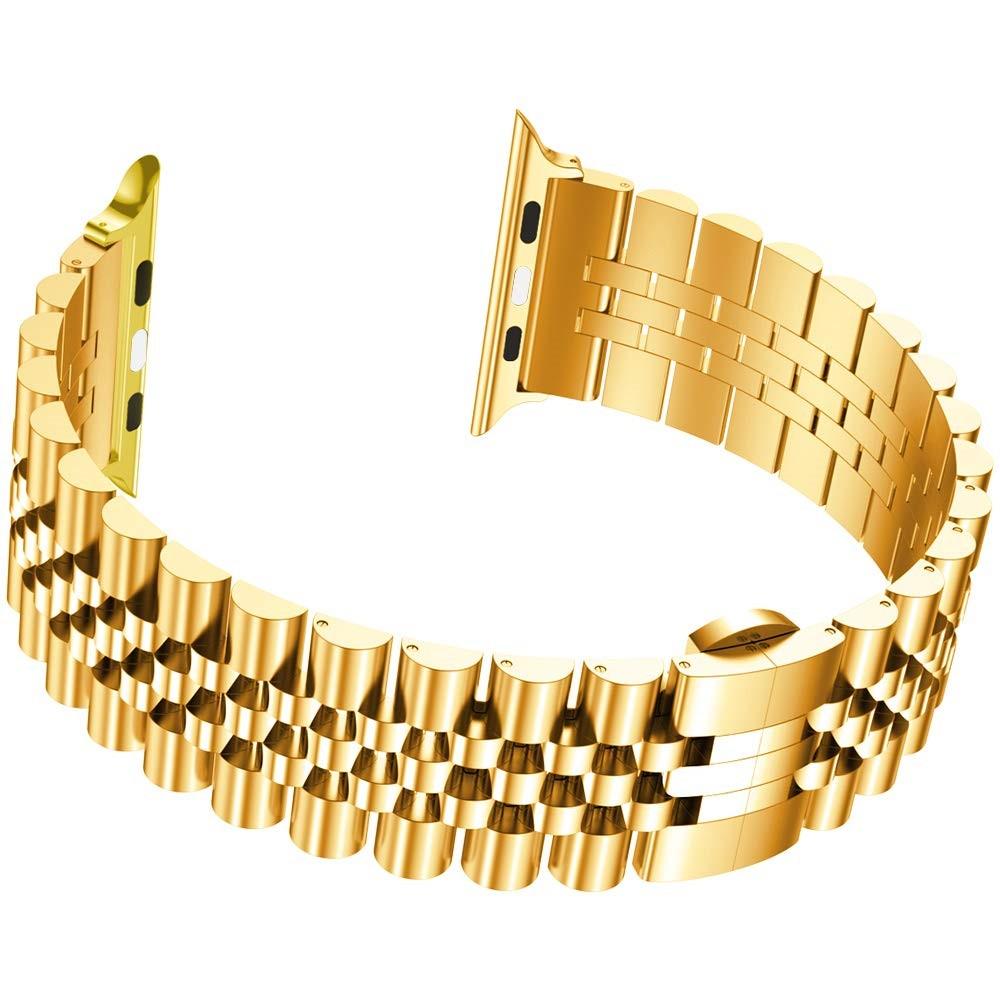 Bracelet en acier inoxydable Apple Watch Series 7 45mm Or