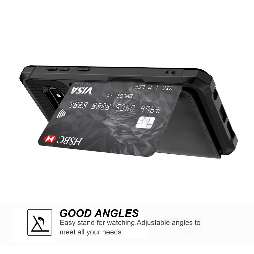 Coque porte-cartes Tough Multi-slot Samsung Galaxy S10 Plus, Noir