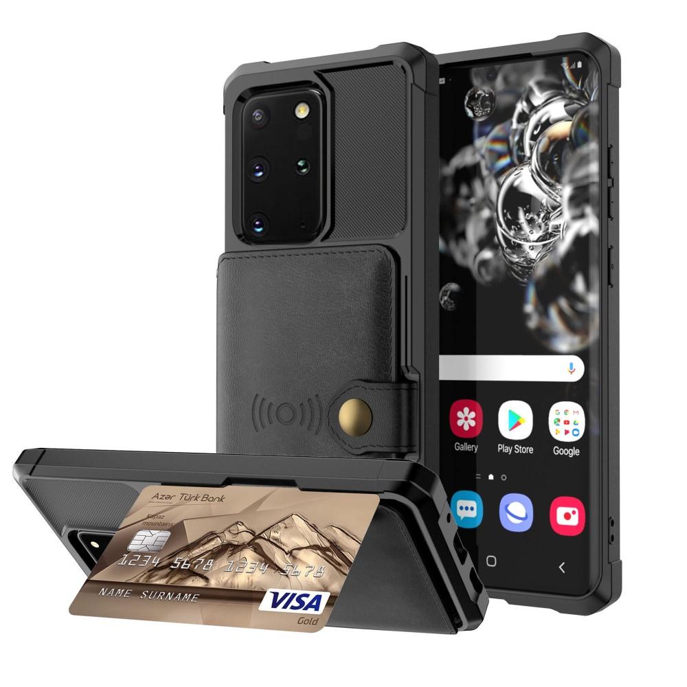 Coque porte-cartes Tough Multi-slot Samsung Galaxy S20 Plus Noir