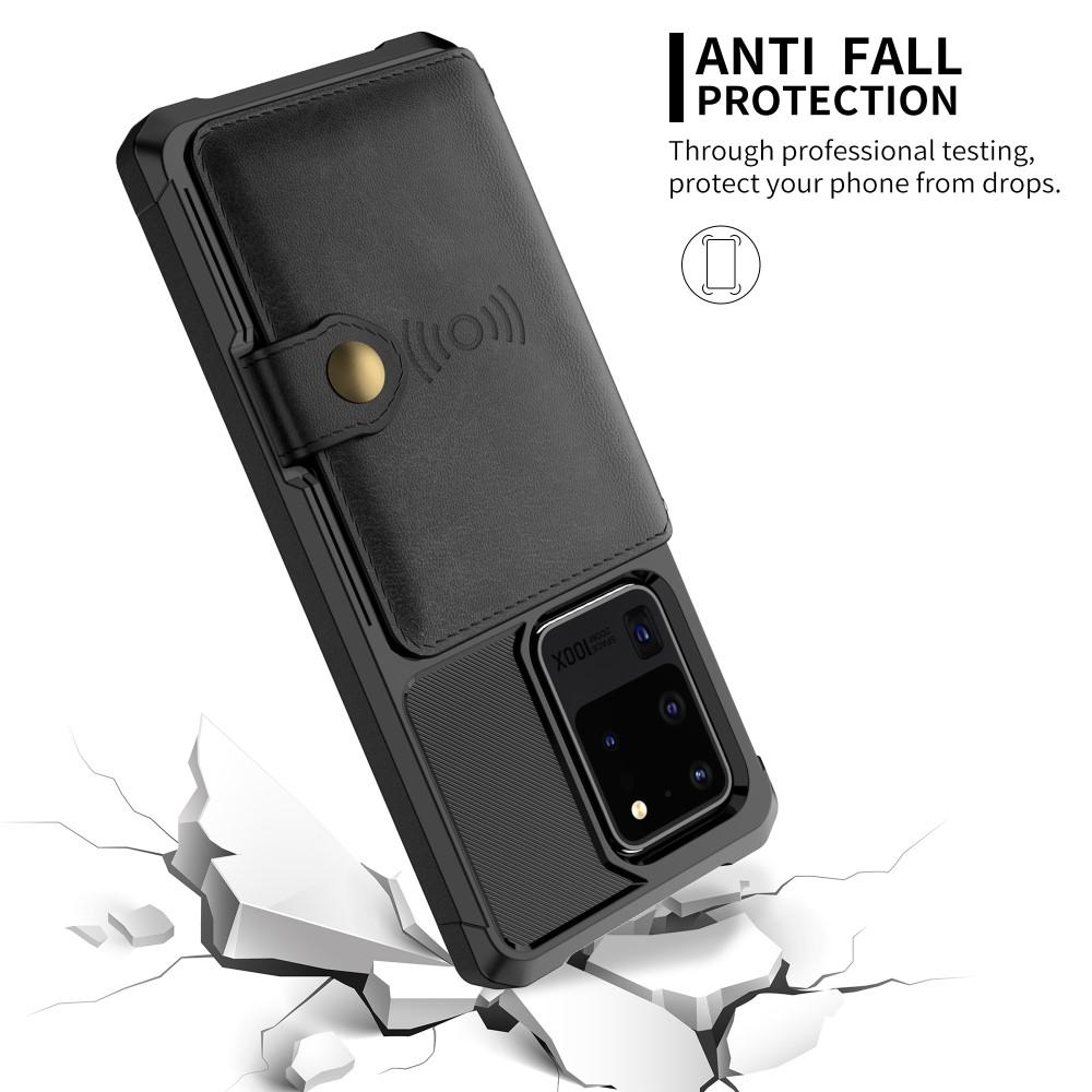 Coque porte-cartes Tough Multi-slot Samsung Galaxy S20 Ultra, Noir