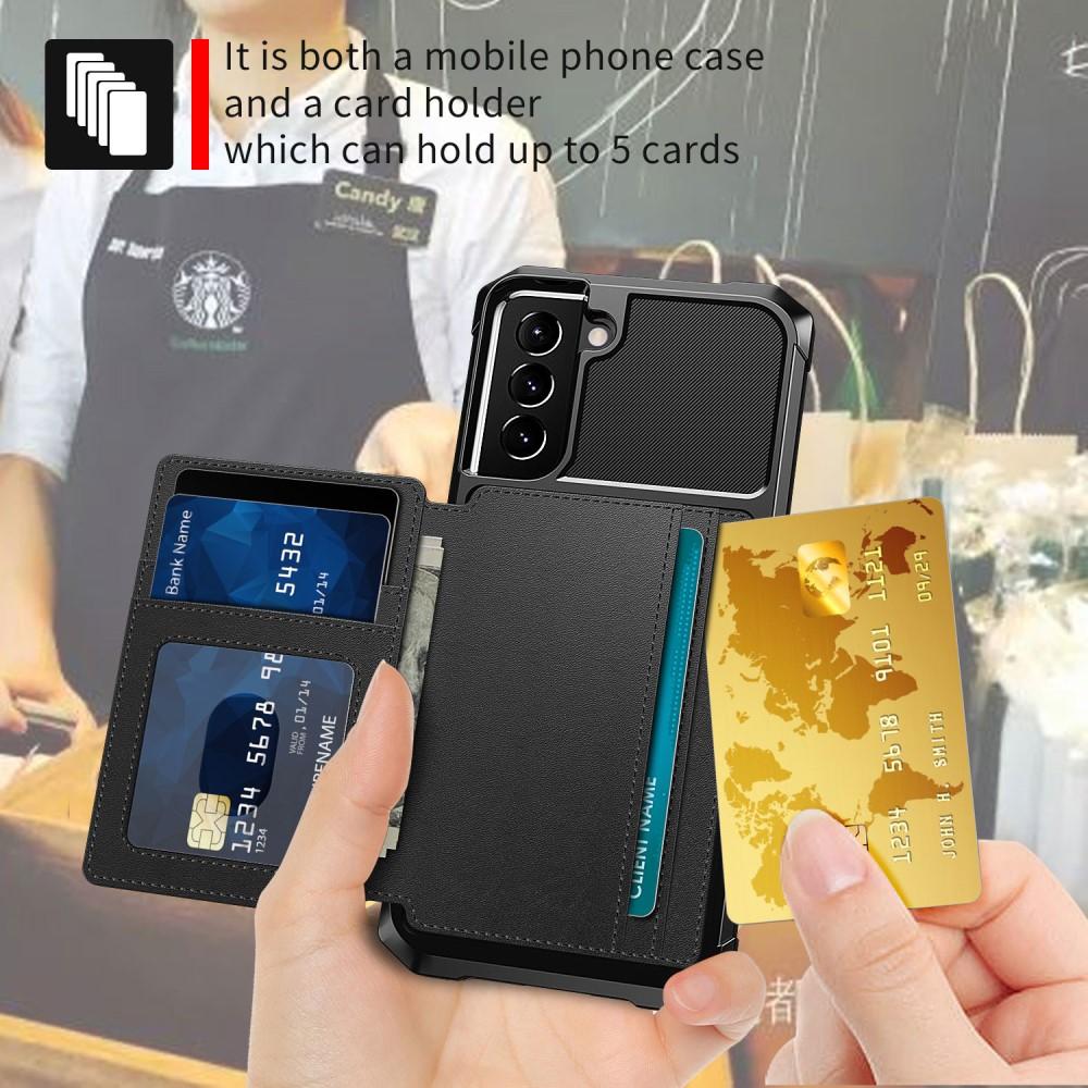 Coque porte-cartes Tough Multi-slot Samsung Galaxy S21, Noir