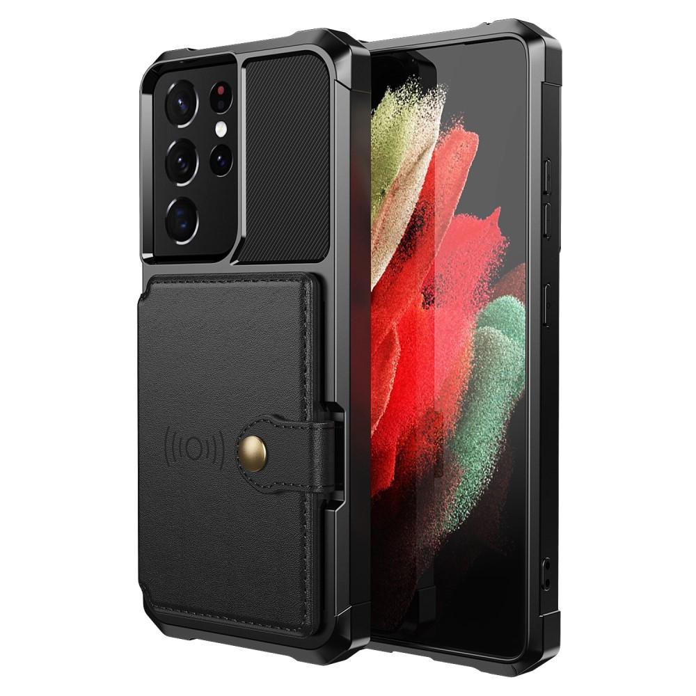Coque porte-cartes Tough Multi-slot Samsung Galaxy S21 Ultra, Noir