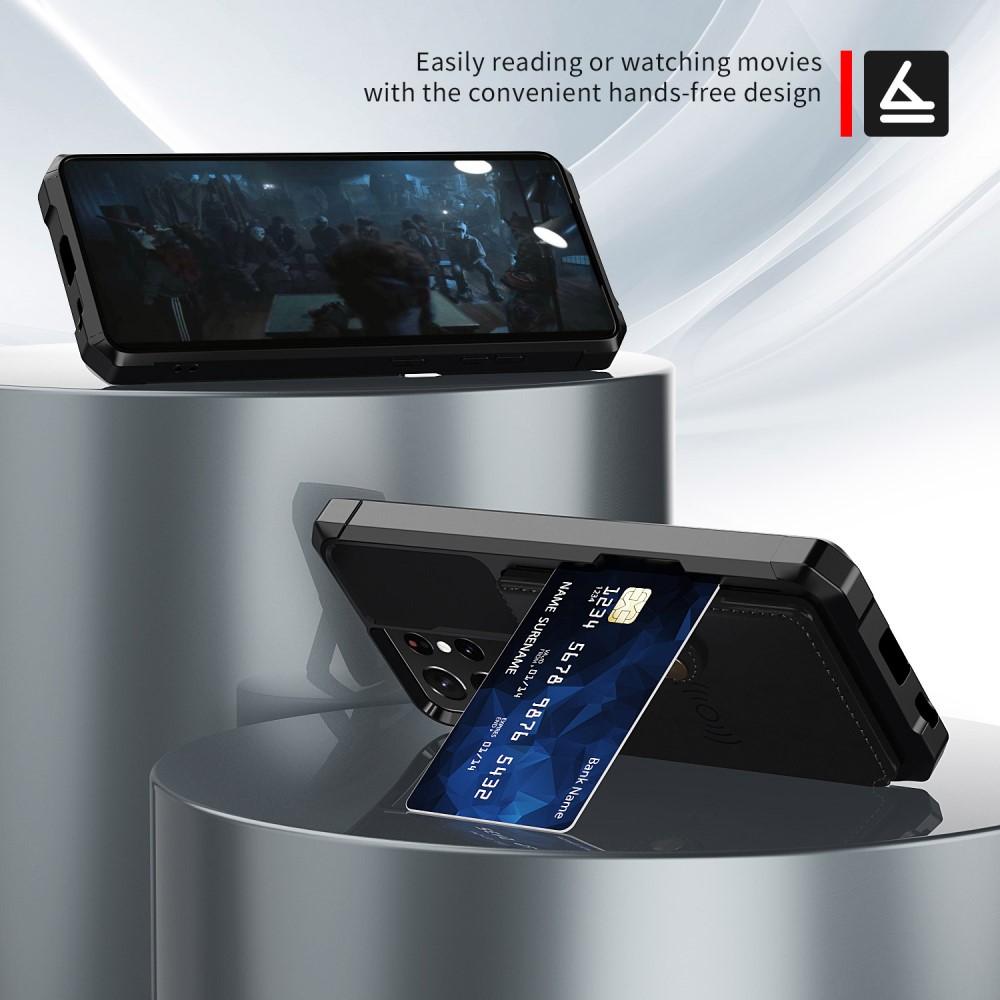 Coque porte-cartes Tough Multi-slot Samsung Galaxy S21 Ultra, Noir