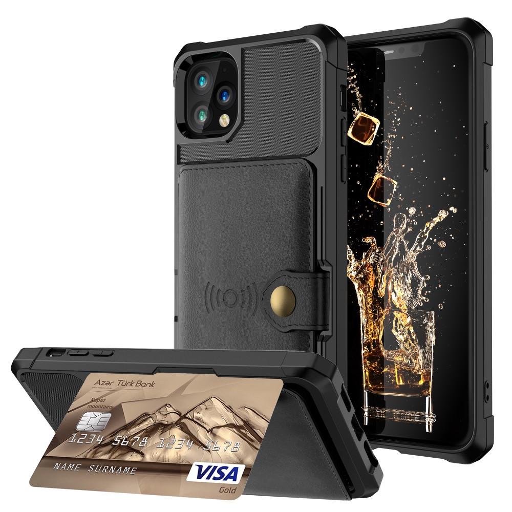 Coque porte-cartes Tough Multi-slot iPhone 11 Pro Noir