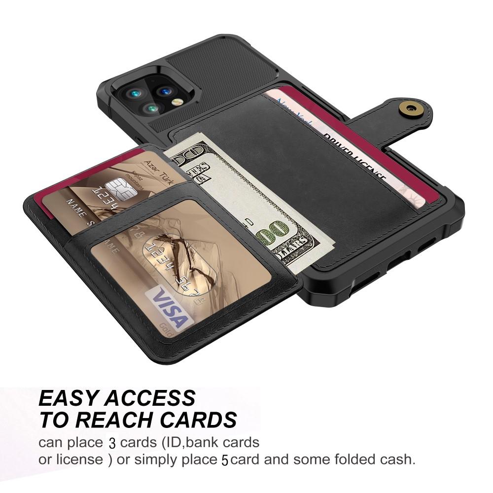 Coque porte-cartes Tough Multi-slot iPhone 11 Pro Noir