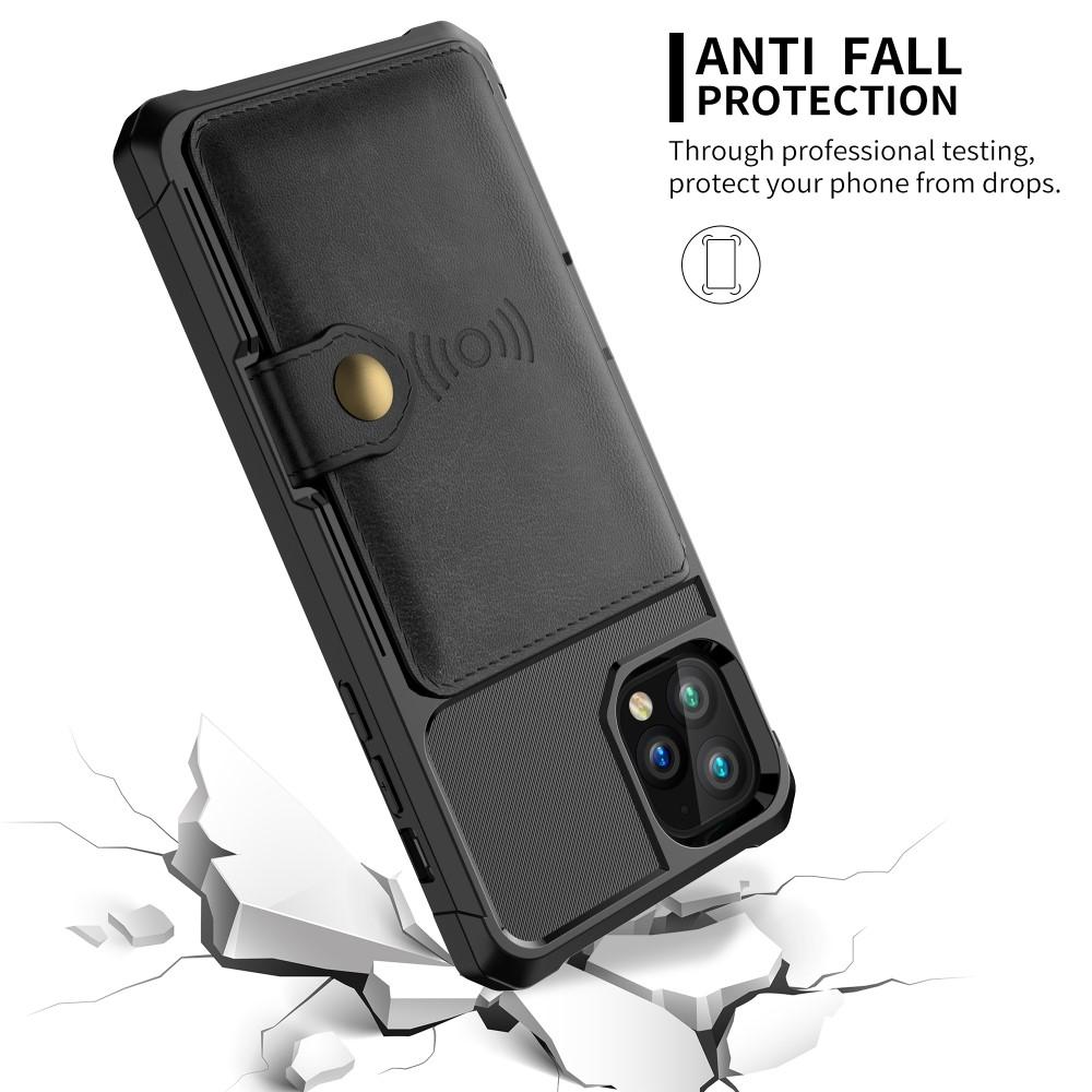 Coque porte-cartes Tough Multi-slot iPhone 11 Pro Noir