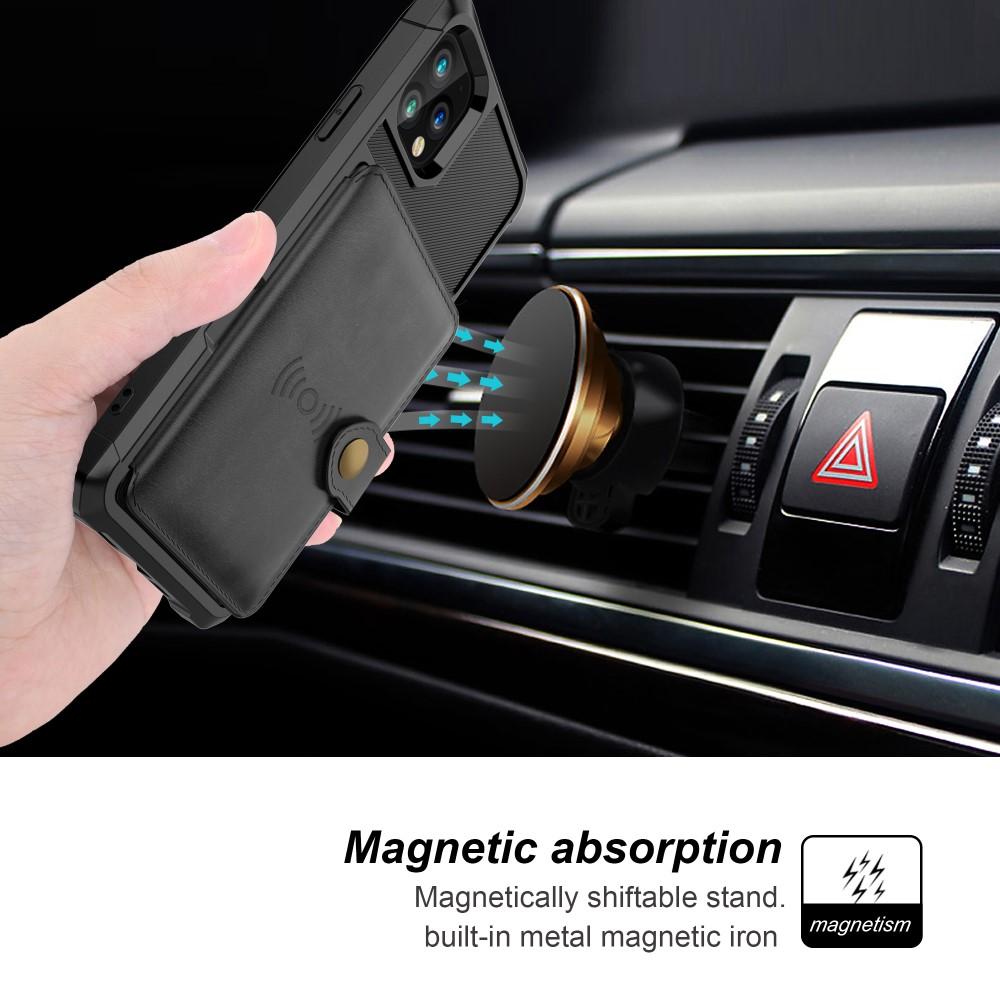 Coque porte-cartes Tough Multi-slot iPhone 11 Pro, Noir