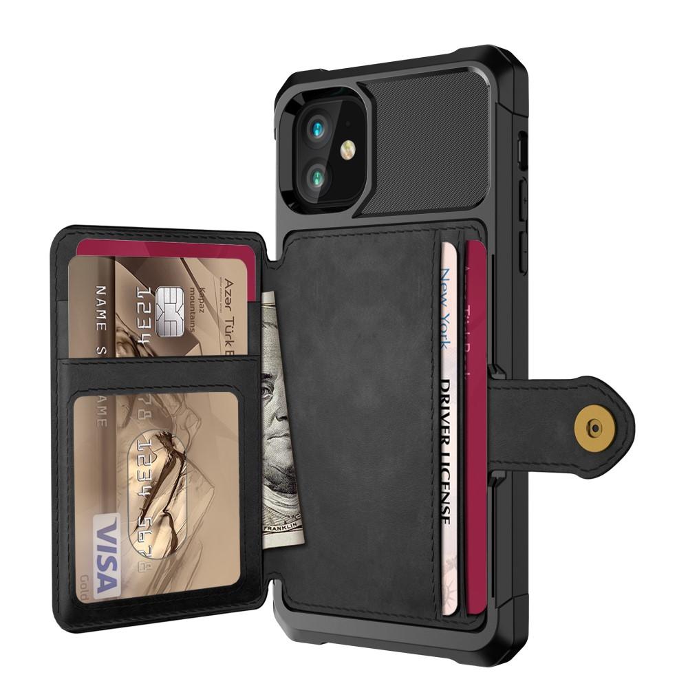 Coque porte-cartes Tough Multi-slot iPhone 11 Noir