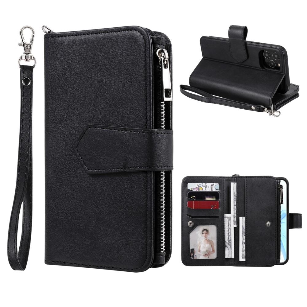 Zipper Magnet Wallet iPhone 12/12 Pro Noir