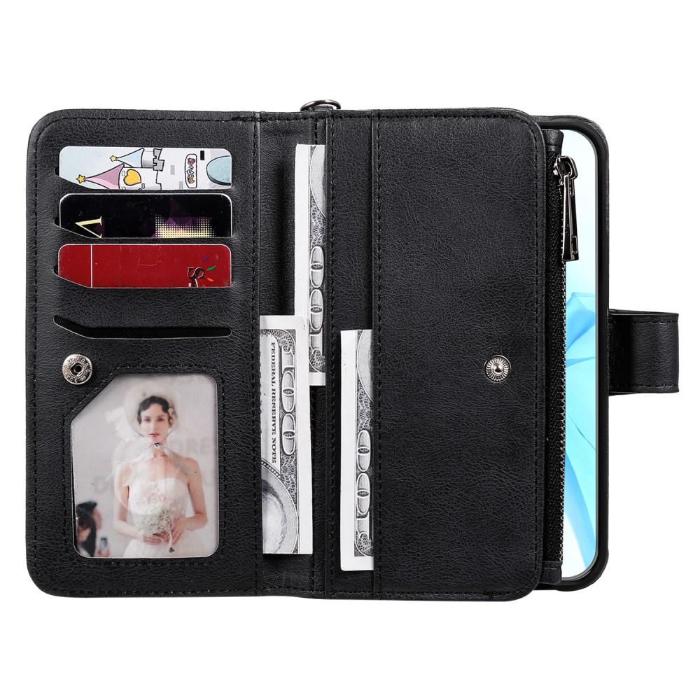 Zipper Magnet Wallet iPhone 12/12 Pro Noir