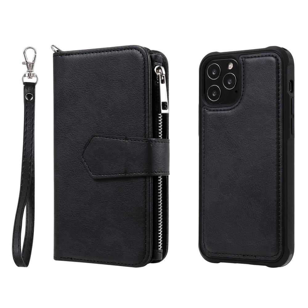 Zipper Magnet Wallet iPhone 12/12 Pro Noir