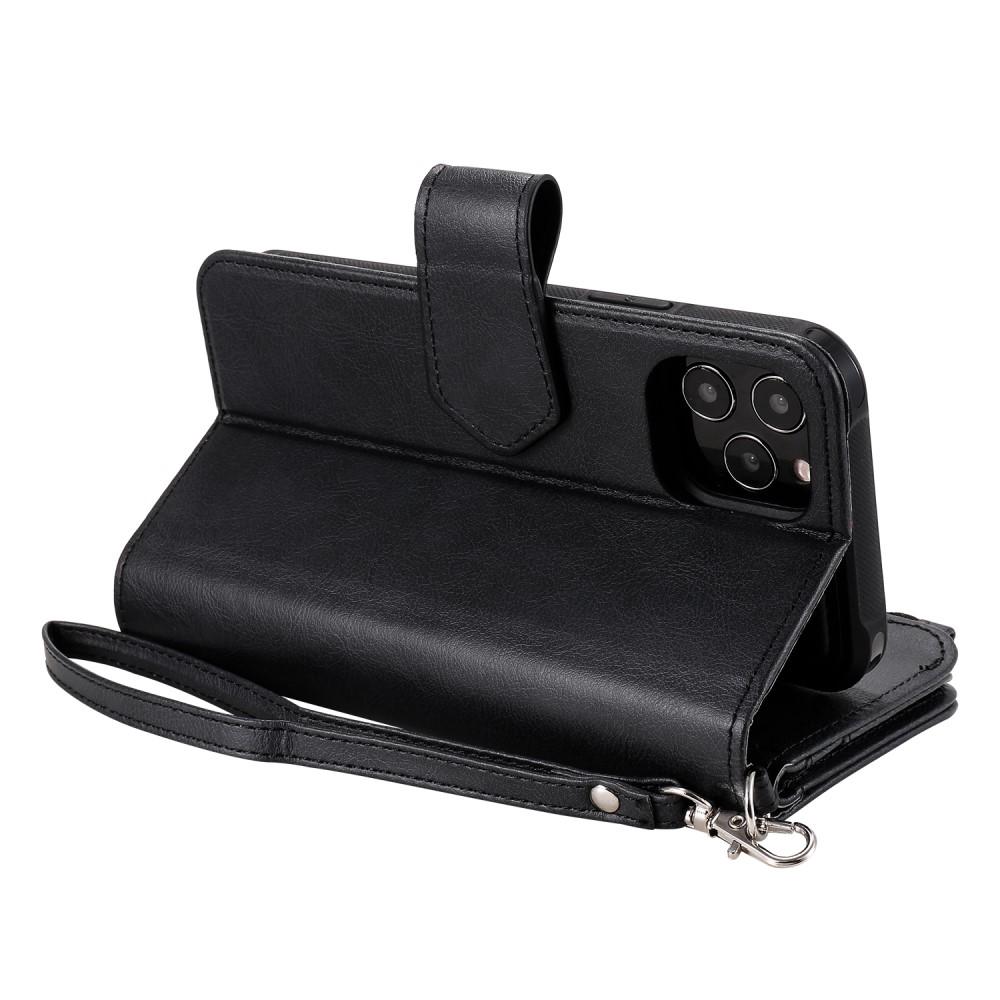 Zipper Magnet Wallet iPhone 12/12 Pro Noir