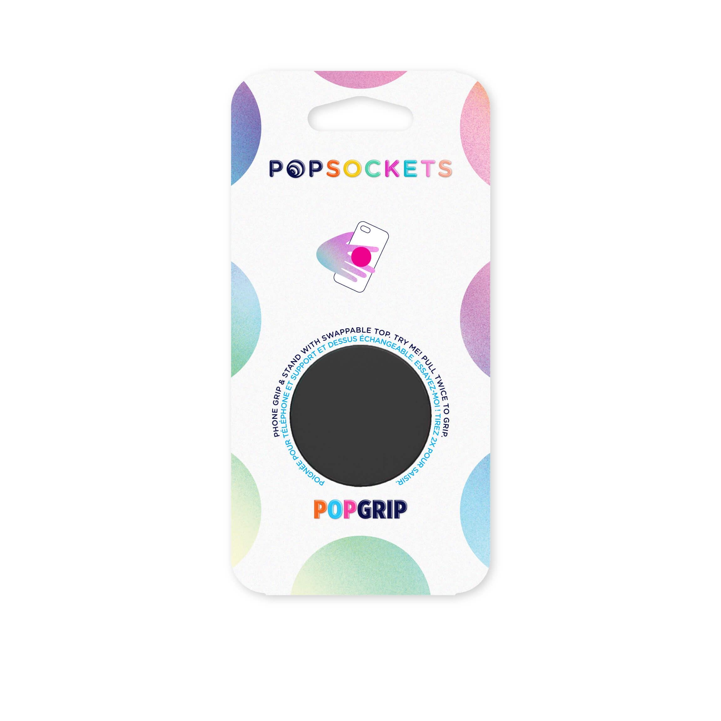 PopGrip Support et Grip pour Smartphone Black