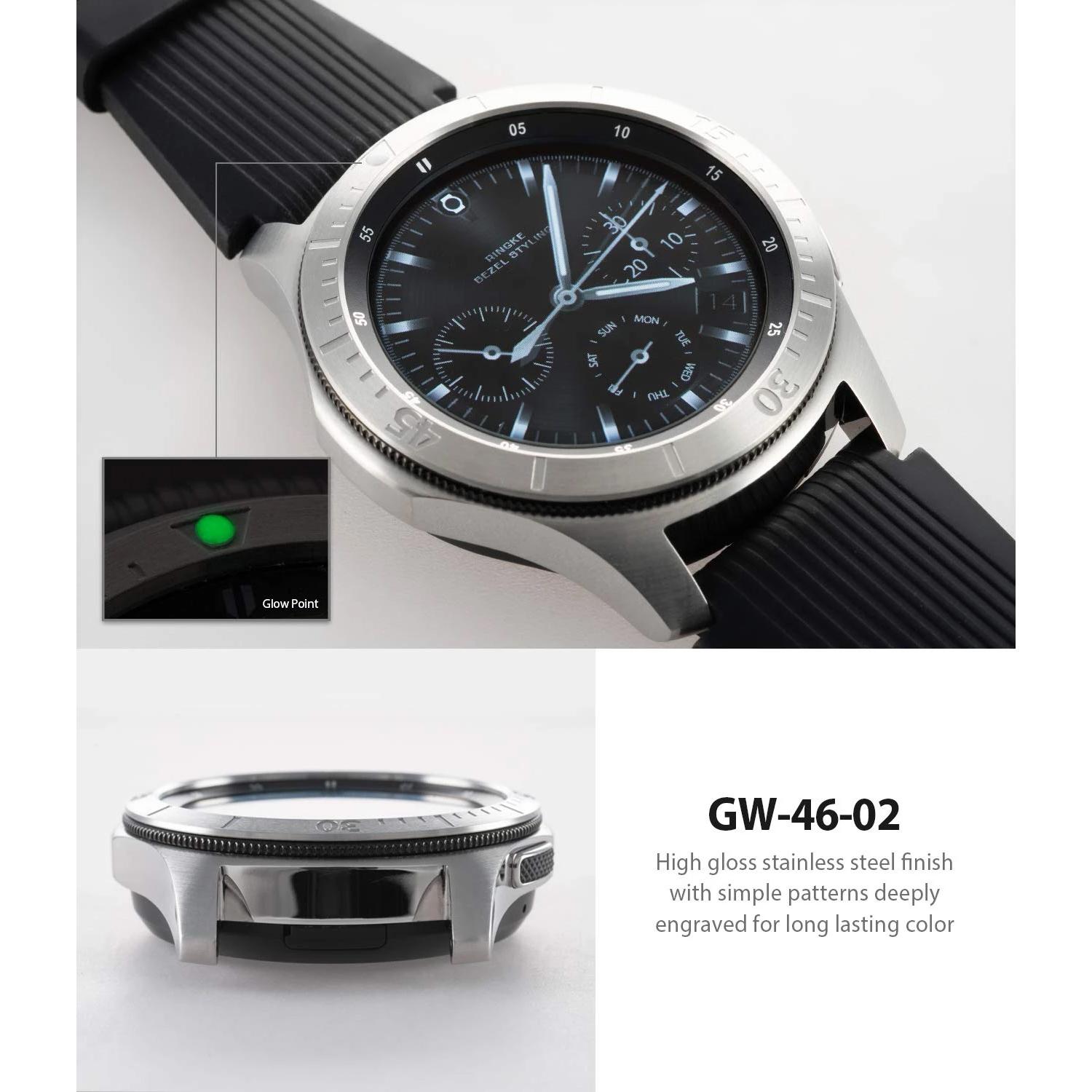 Bezel Styling Samsung Galaxy Watch 46mm/Gear S3 Argent