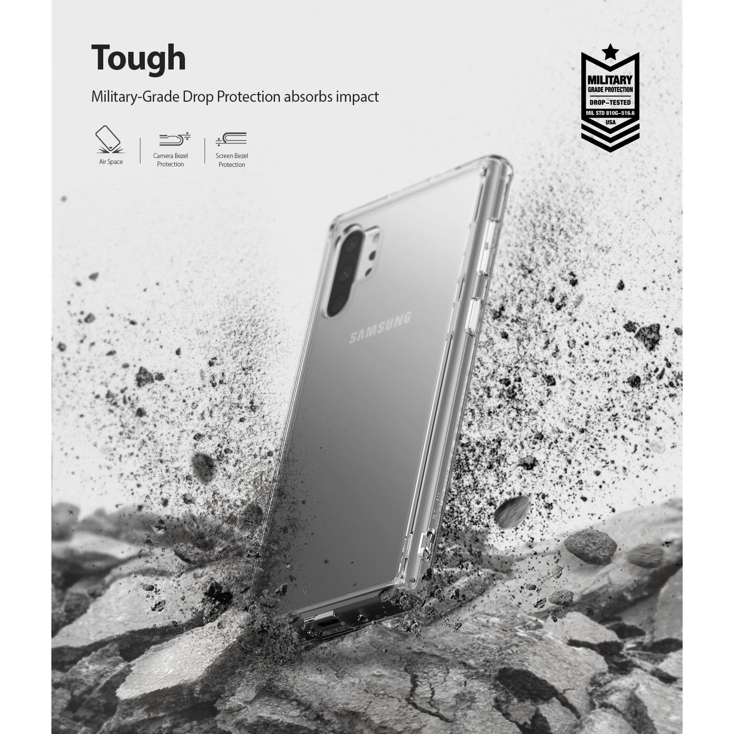 Coque Fusion Samsung Galaxy Note 10 Plus, Transparent