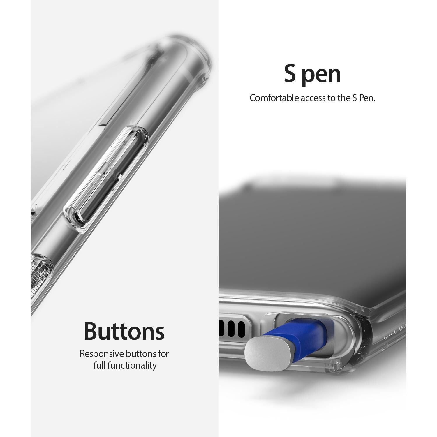 Coque Fusion Samsung Galaxy Note 10 Plus, Transparent