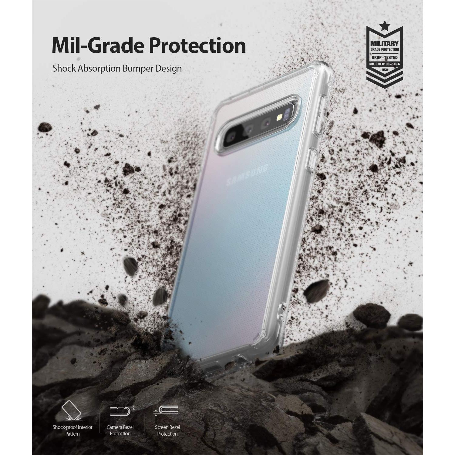 Coque Fusion Samsung Galaxy S10 Plus, Transparent