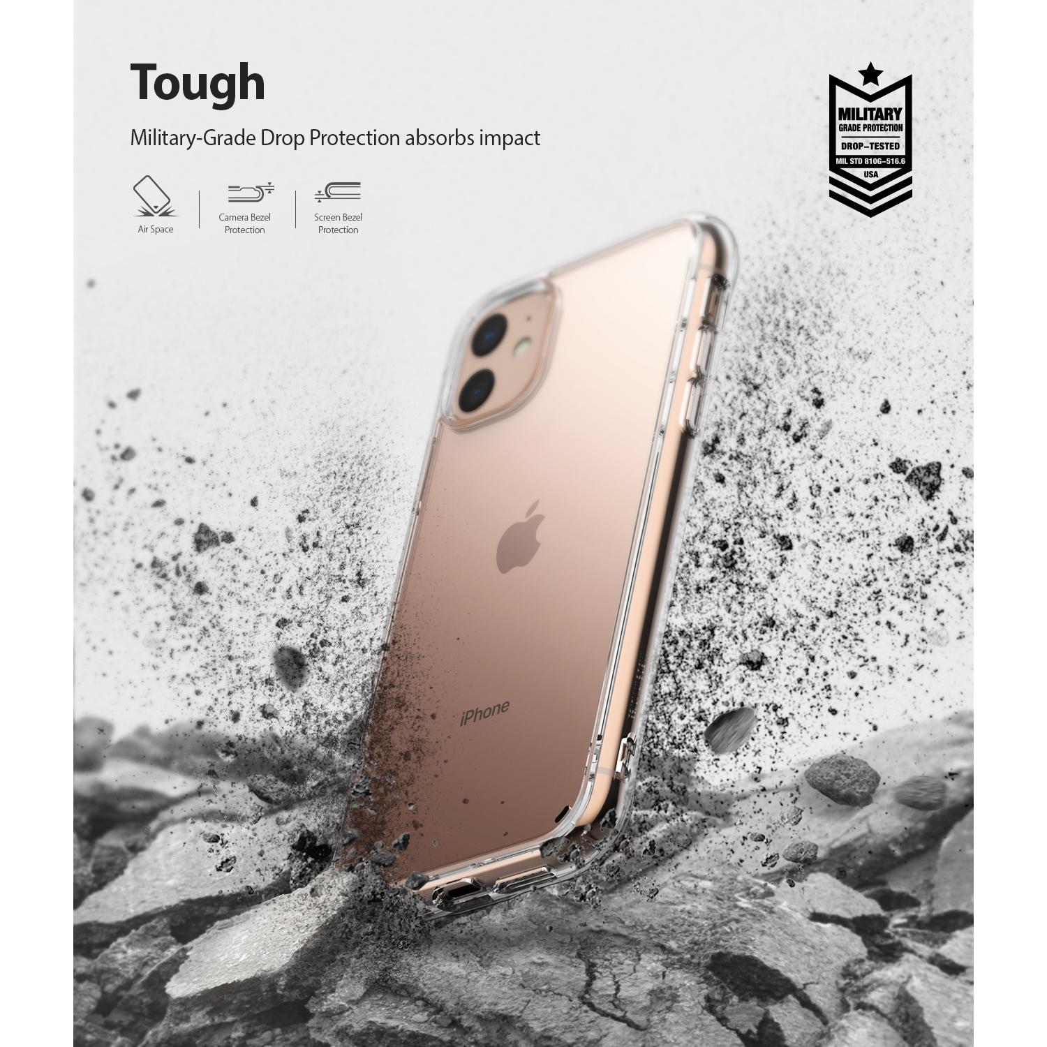 Coque Fusion iPhone 11, Transparent