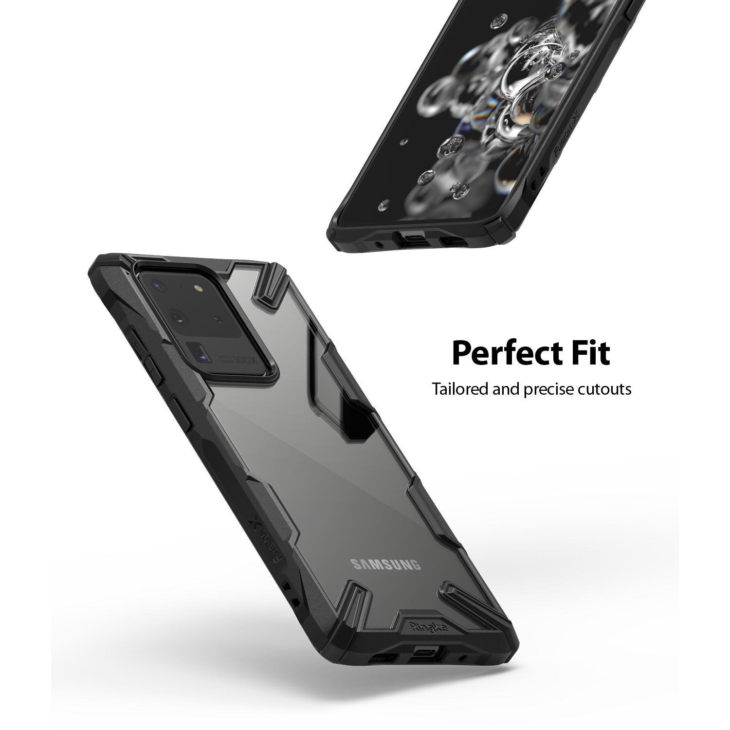 Coque Fusion X Samsung Galaxy S20 Ultra, Noir