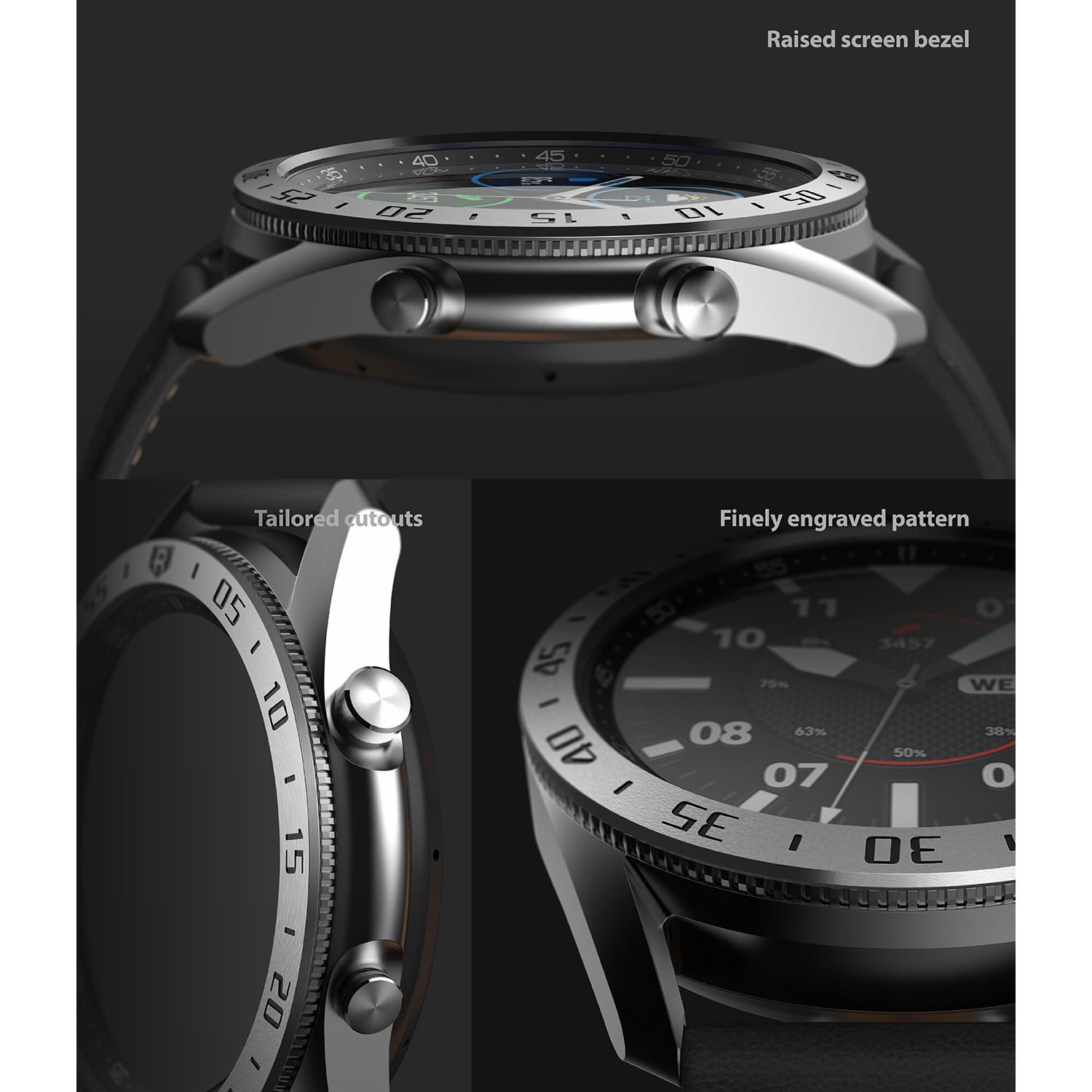 Bezel Styling Samsung Galaxy Watch 3 45mm Argent