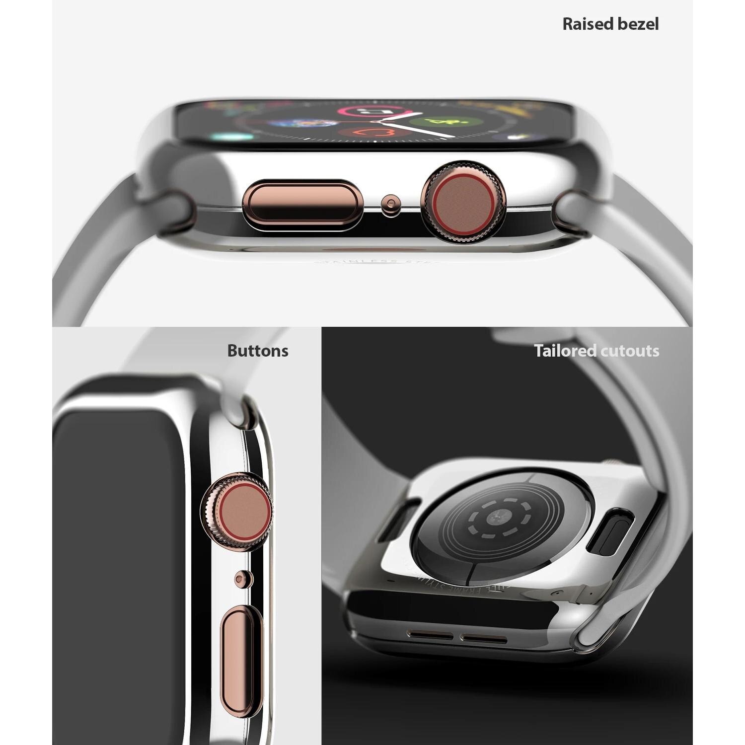 Coque Full Frame Apple Watch SE 44mm argent