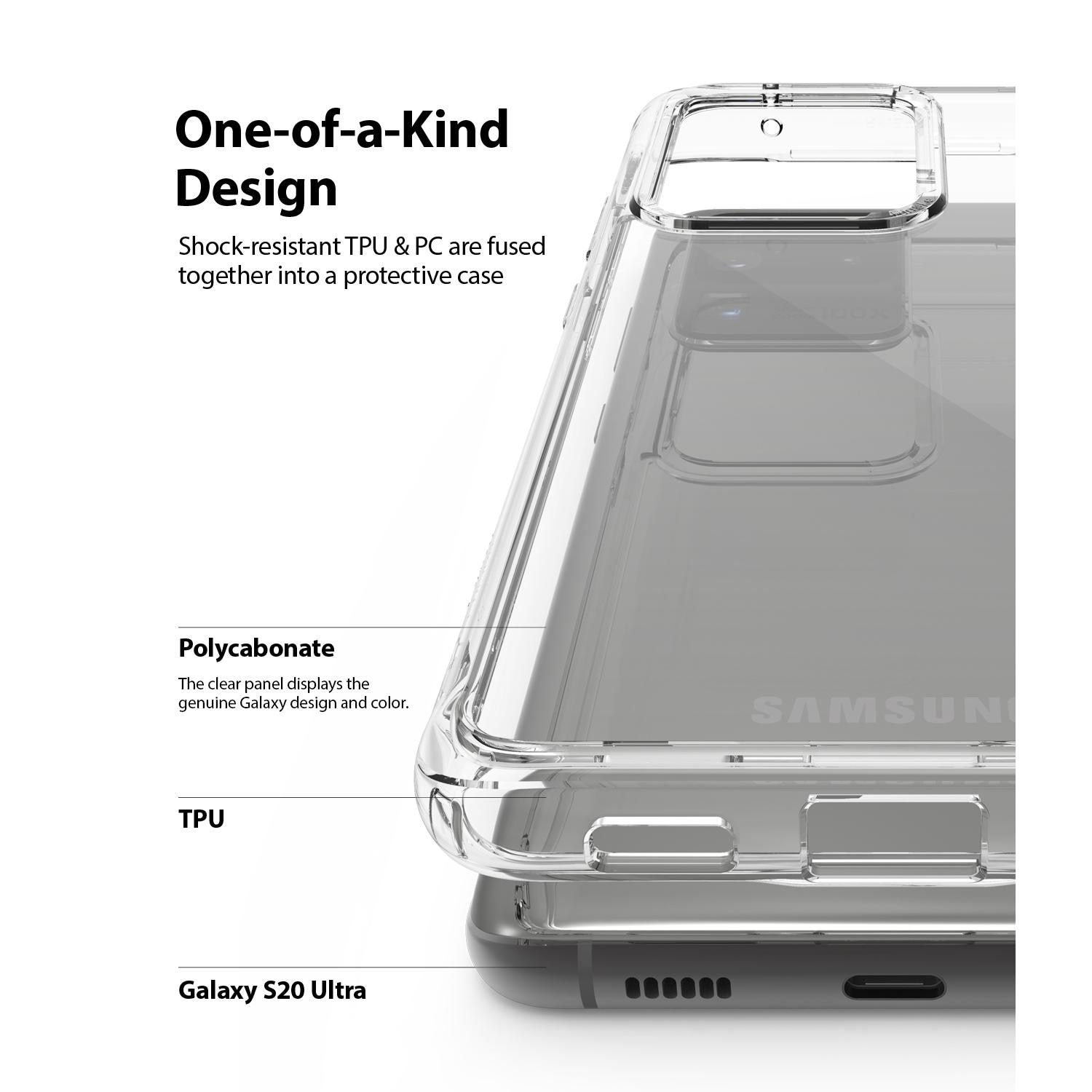 Coque Fusion Samsung Galaxy S20 Ultra, Transparent