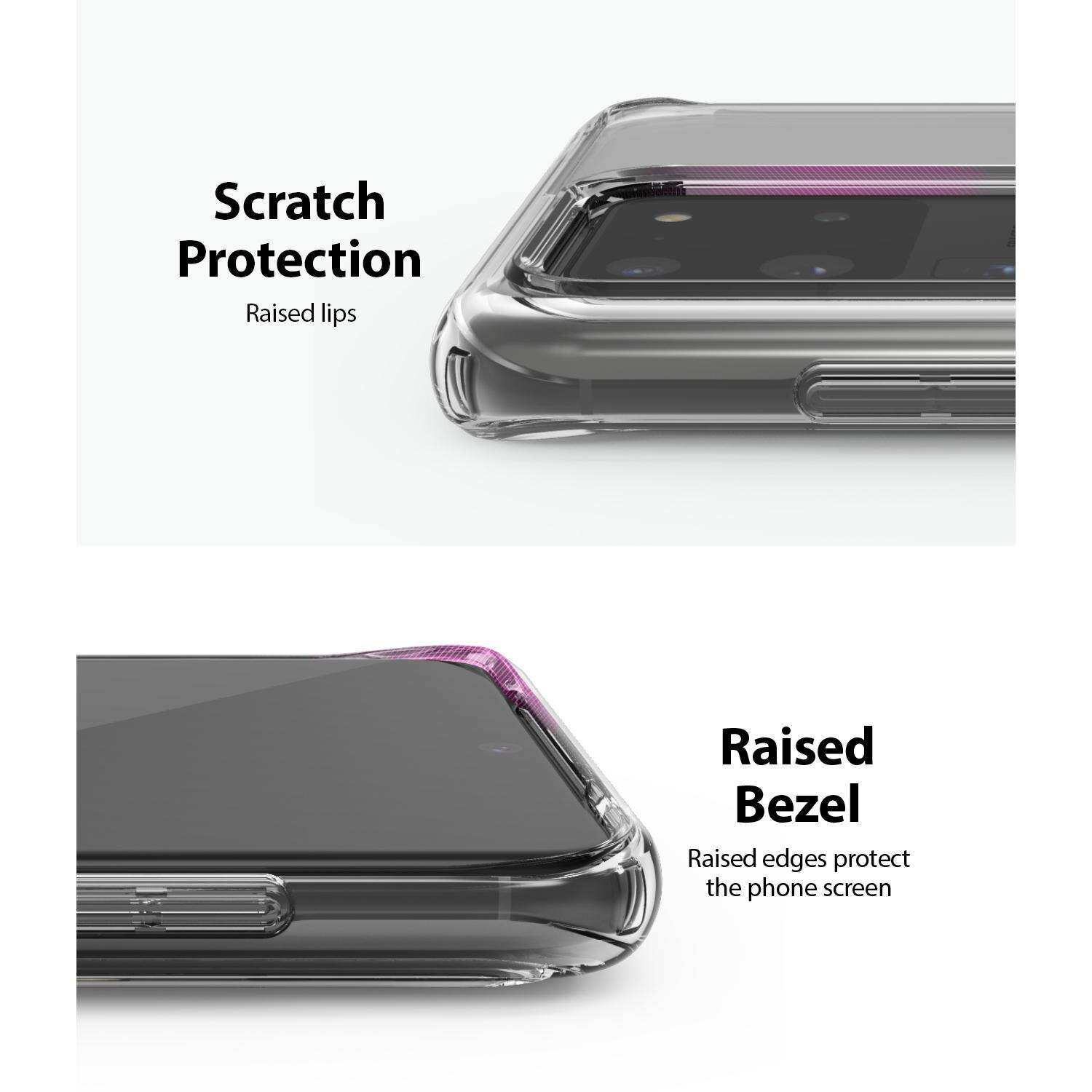 Coque Fusion Samsung Galaxy S20 Ultra, Transparent