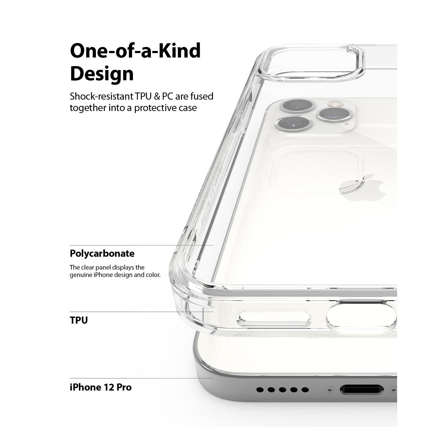 Coque Fusion iPhone 12/iPhone 12 Pro, Transparent