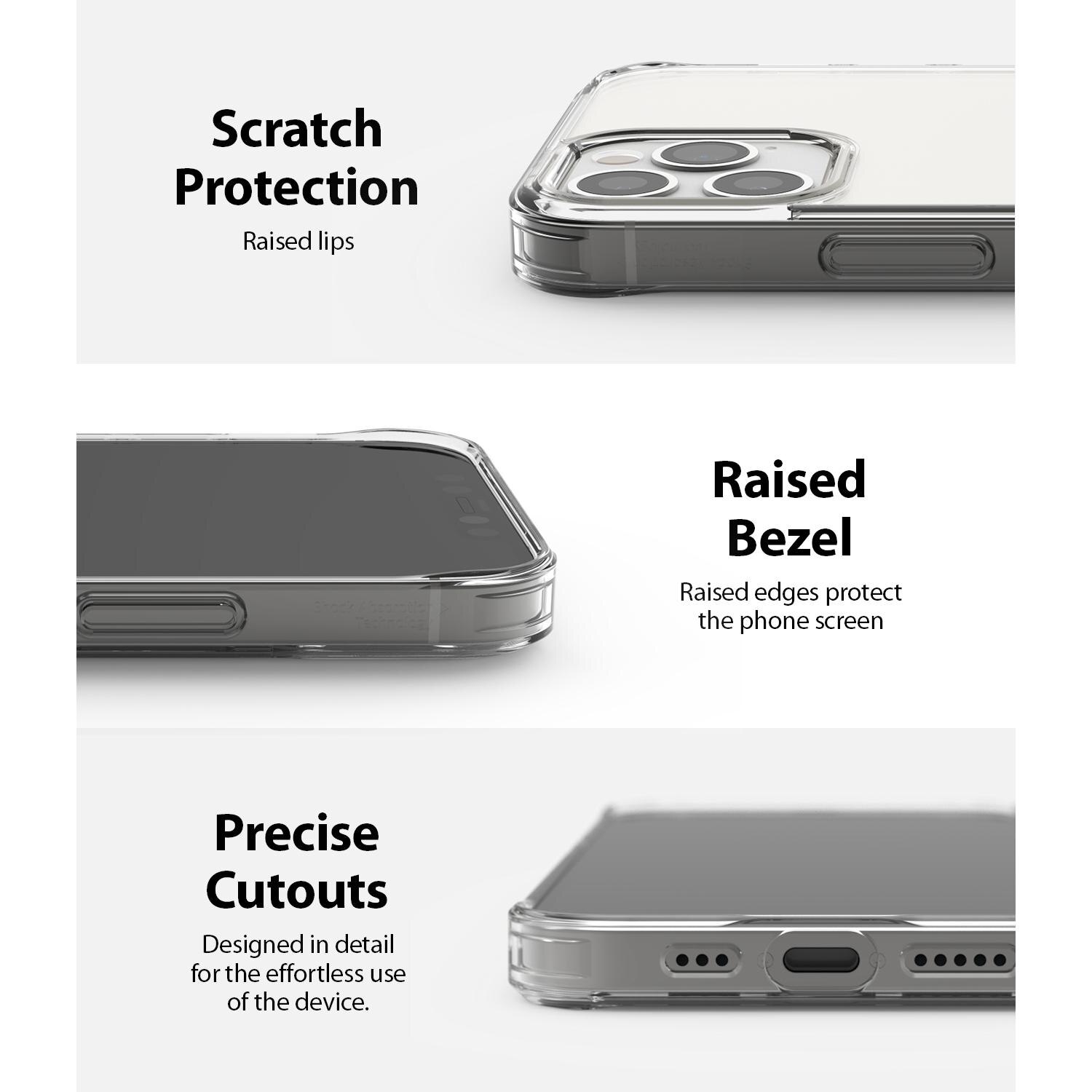 Coque Fusion iPhone 12/iPhone 12 Pro, Transparent