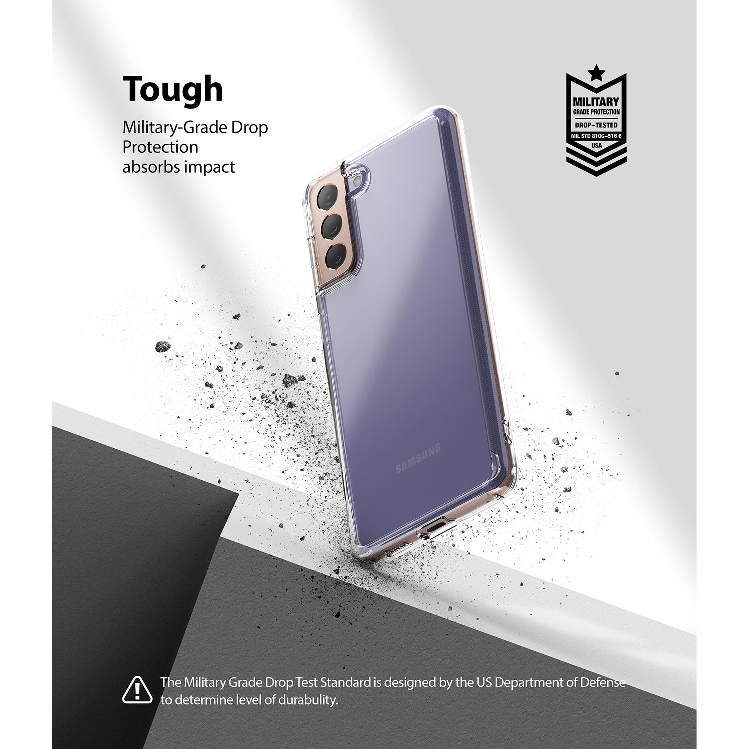 Coque Fusion Samsung Galaxy S21, Transparent