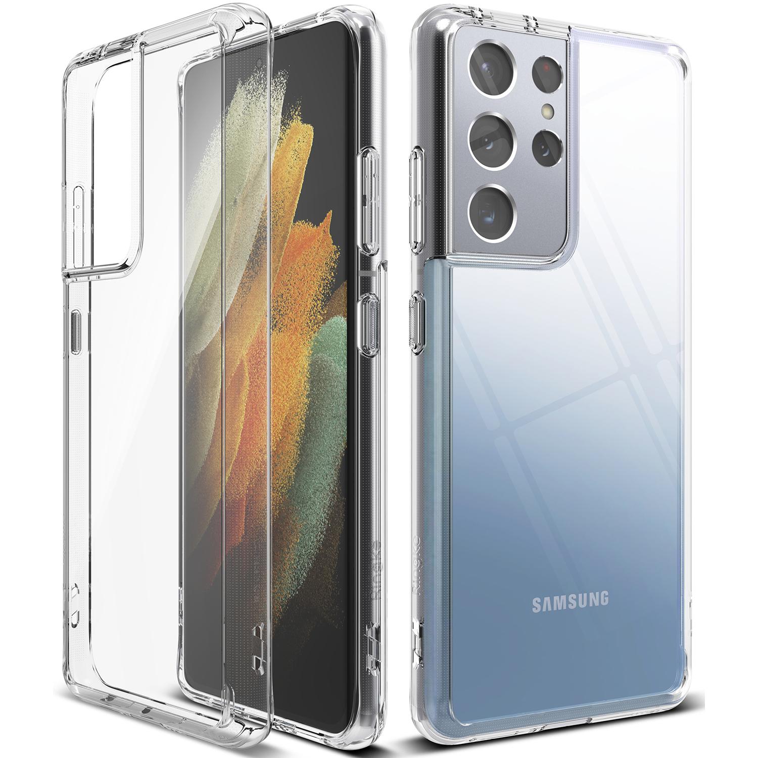 Coque Fusion Samsung Galaxy S21 Ultra, Transparent