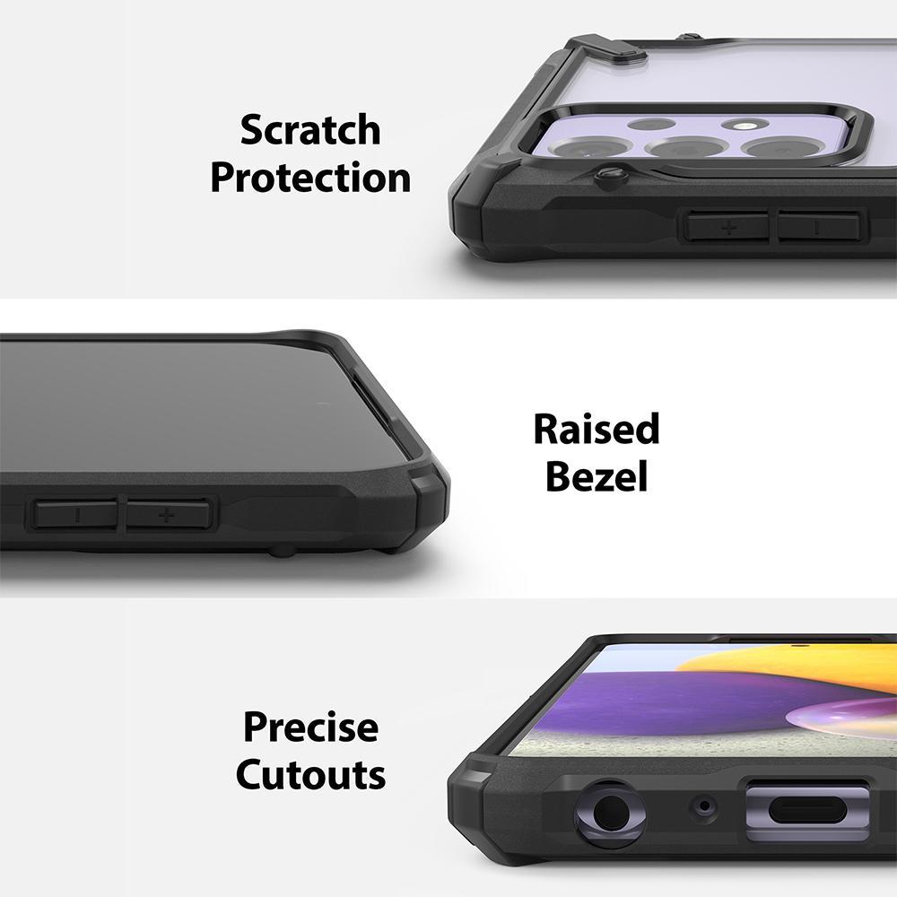 Coque Fusion X Samsung Galaxy A72 5G, Noir