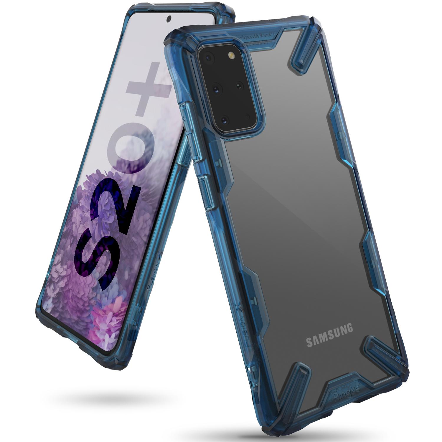 Coque Fusion X Samsung Galaxy S20 Plus, Bleu