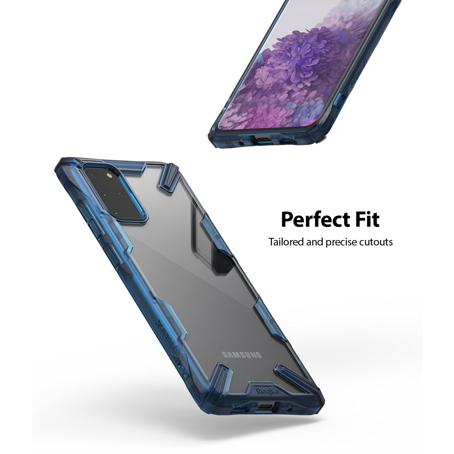 Coque Fusion X Samsung Galaxy S20 Plus, Bleu