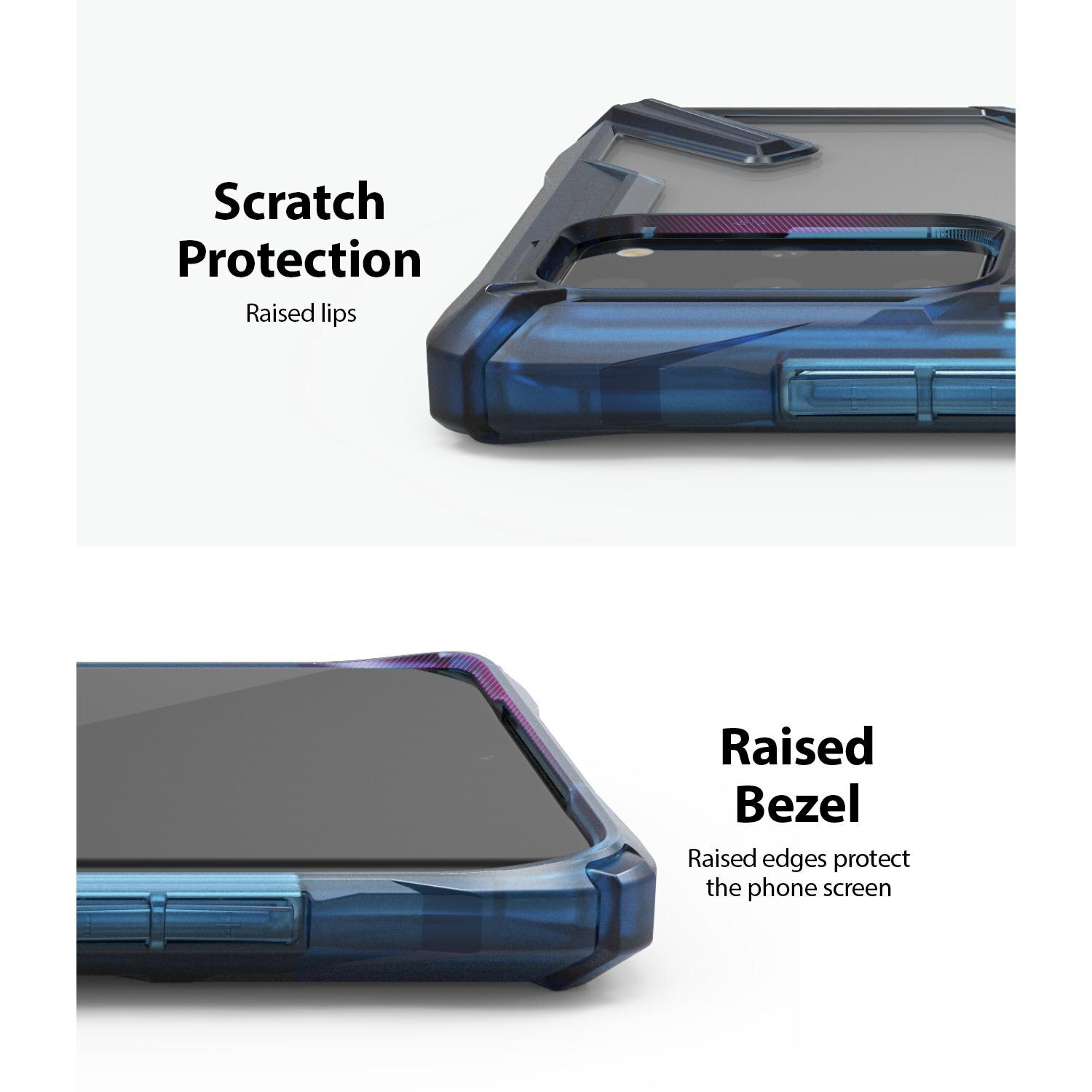 Coque Fusion X Samsung Galaxy S20 Plus, Bleu