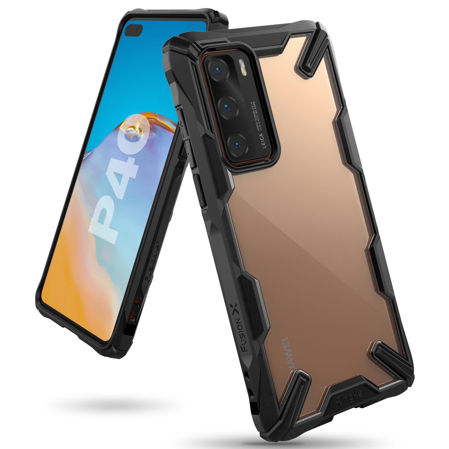 Coque Fusion X Huawei P40 Black