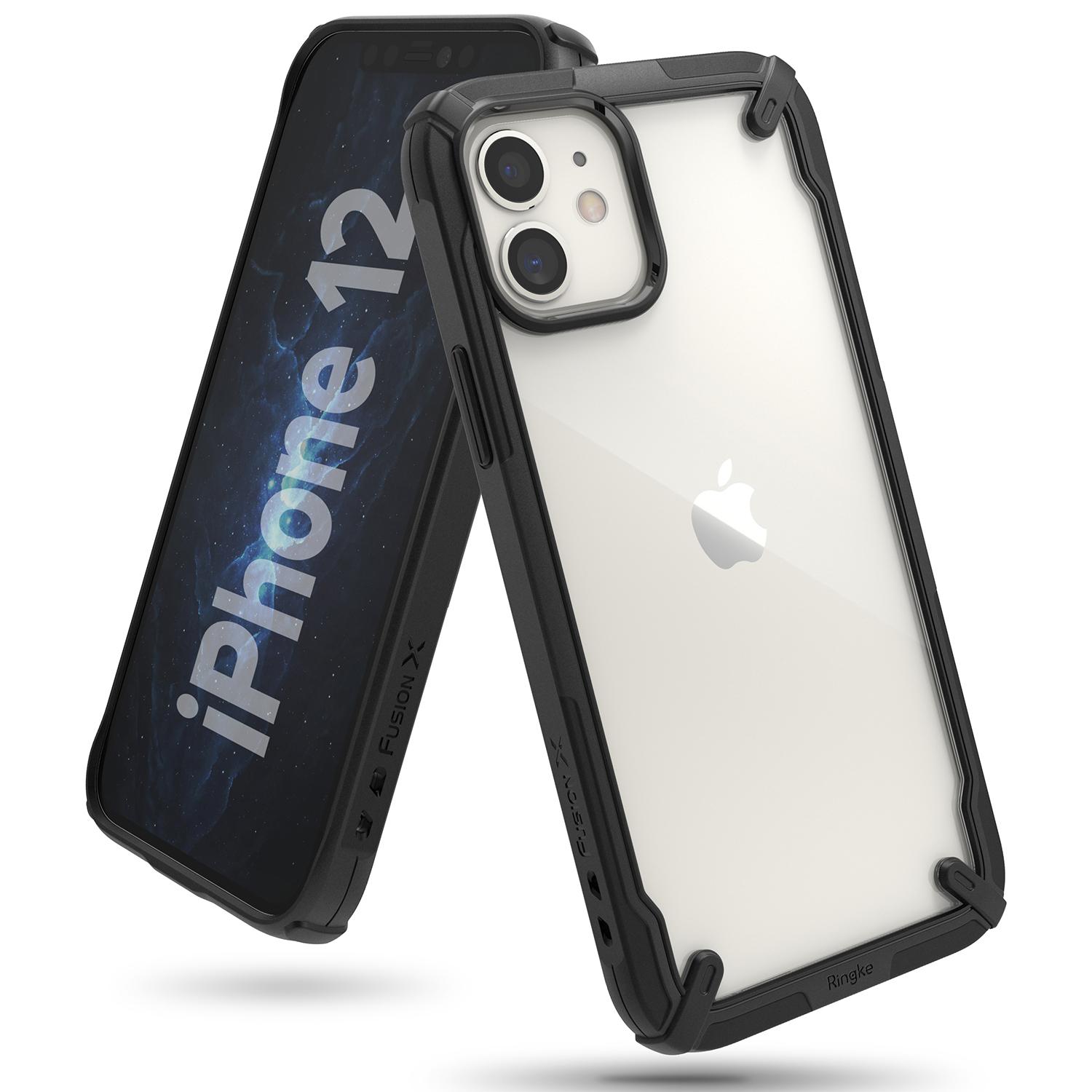 Coque Fusion X iPhone 12/iPhone 12 Pro, Noir