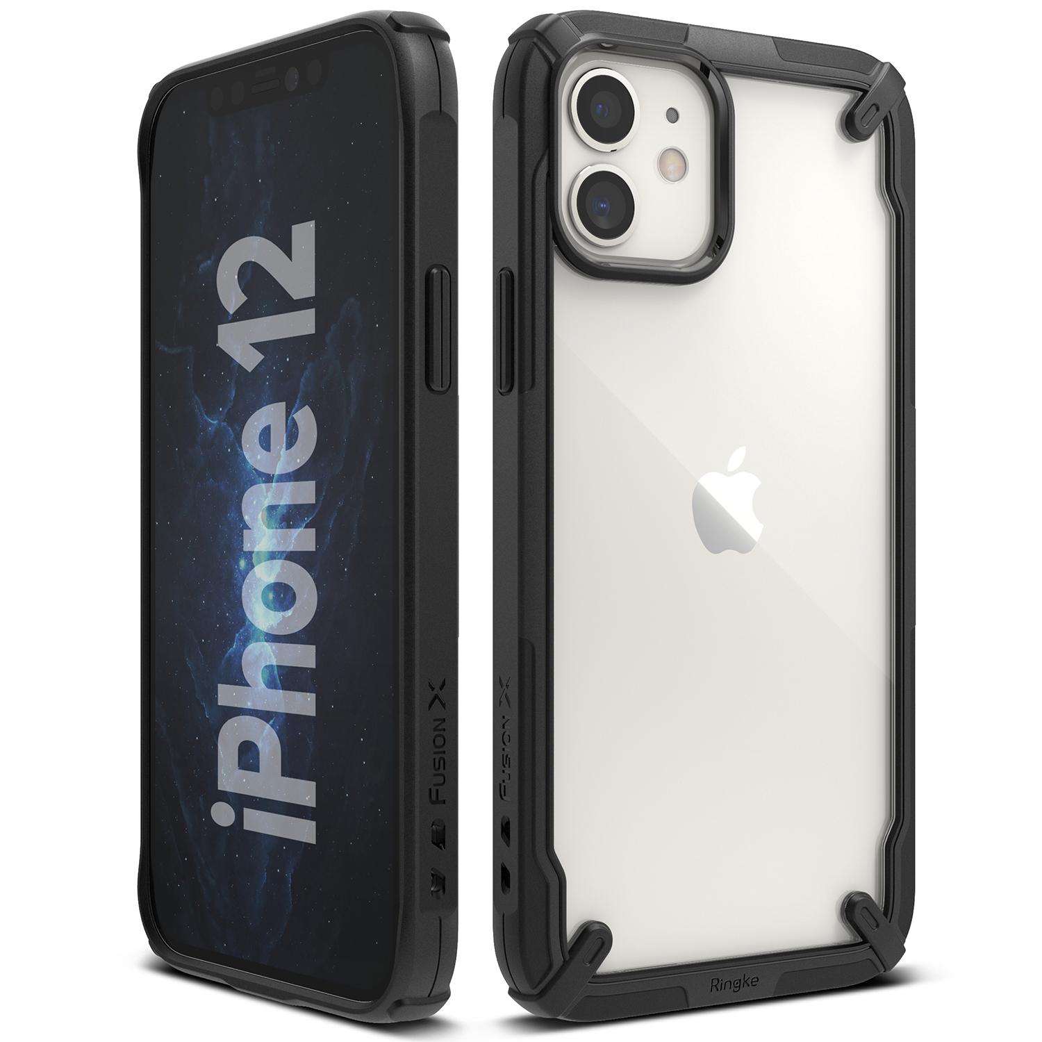 Coque Fusion X iPhone 12/iPhone 12 Pro, Noir