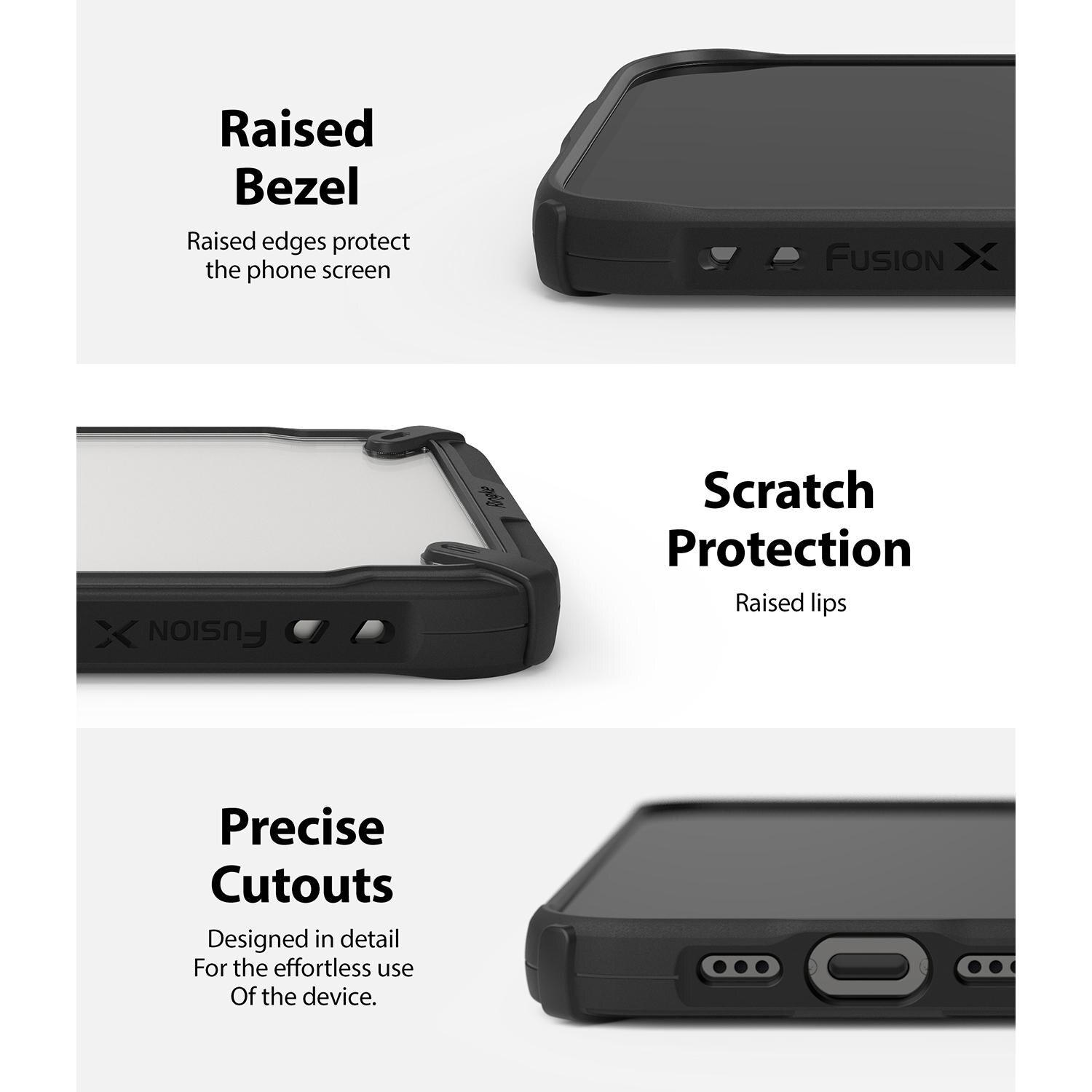 Coque Fusion X iPhone 12/iPhone 12 Pro, Noir