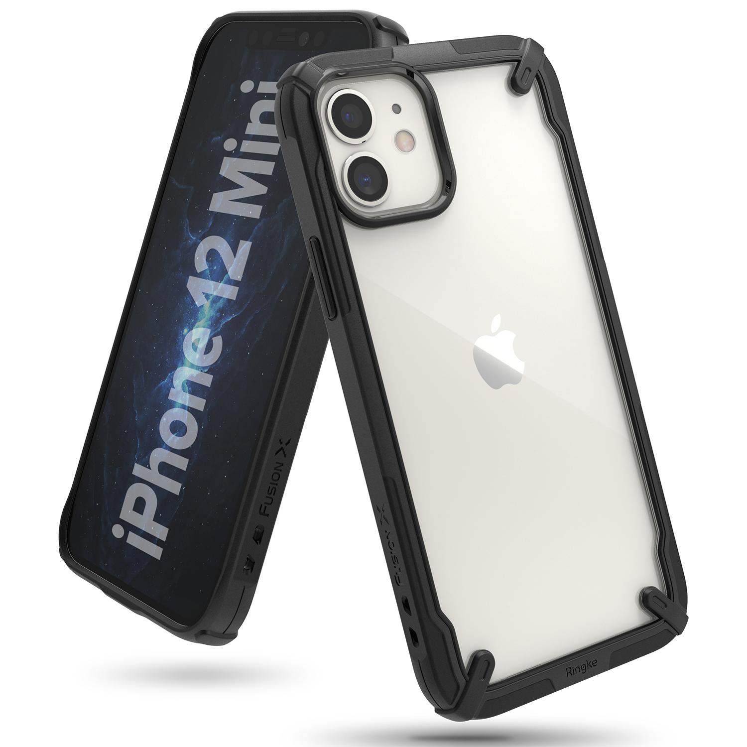 Coque Fusion X iPhone 12 Mini, Noir