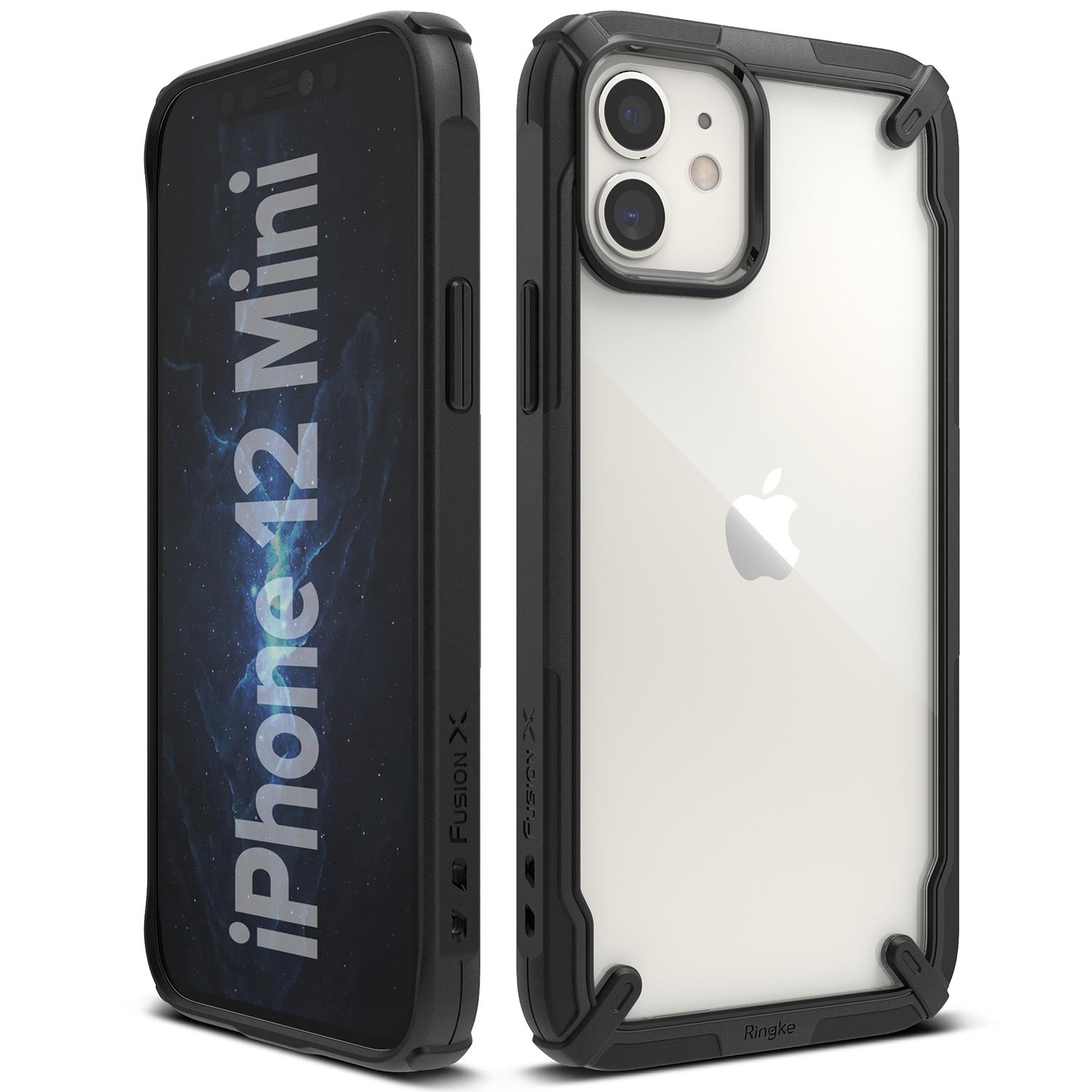 Coque Fusion X iPhone 12 Mini, Noir