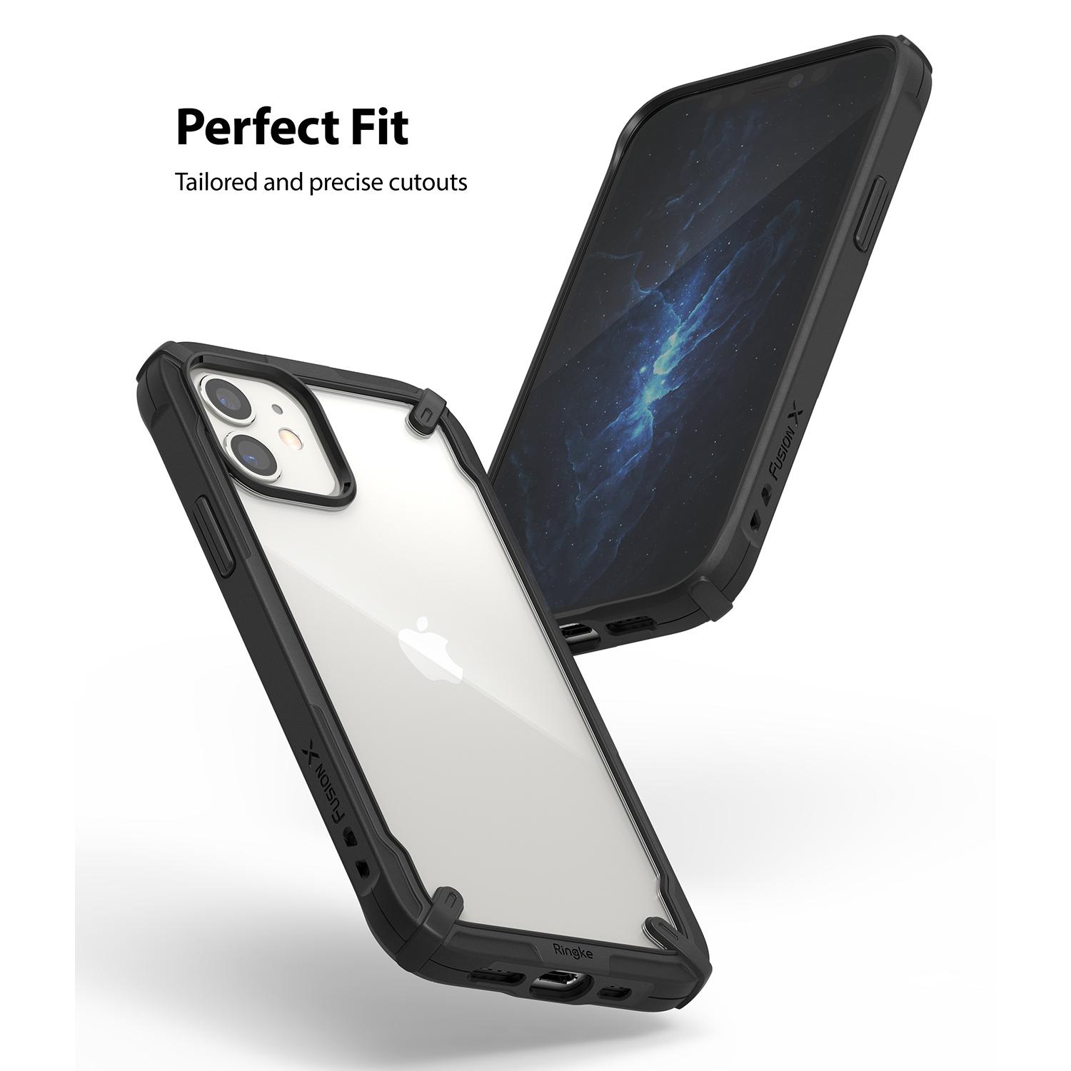 Coque Fusion X iPhone 12 Mini, Noir