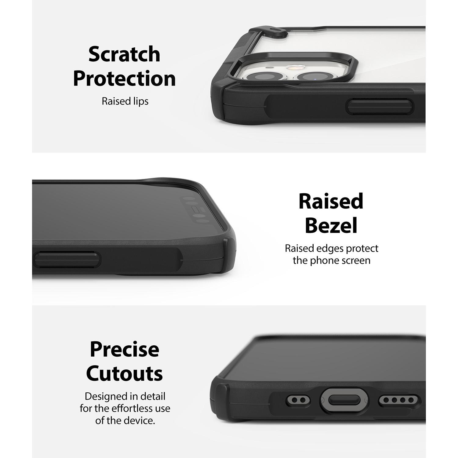 Coque Fusion X iPhone 12 Mini, Noir