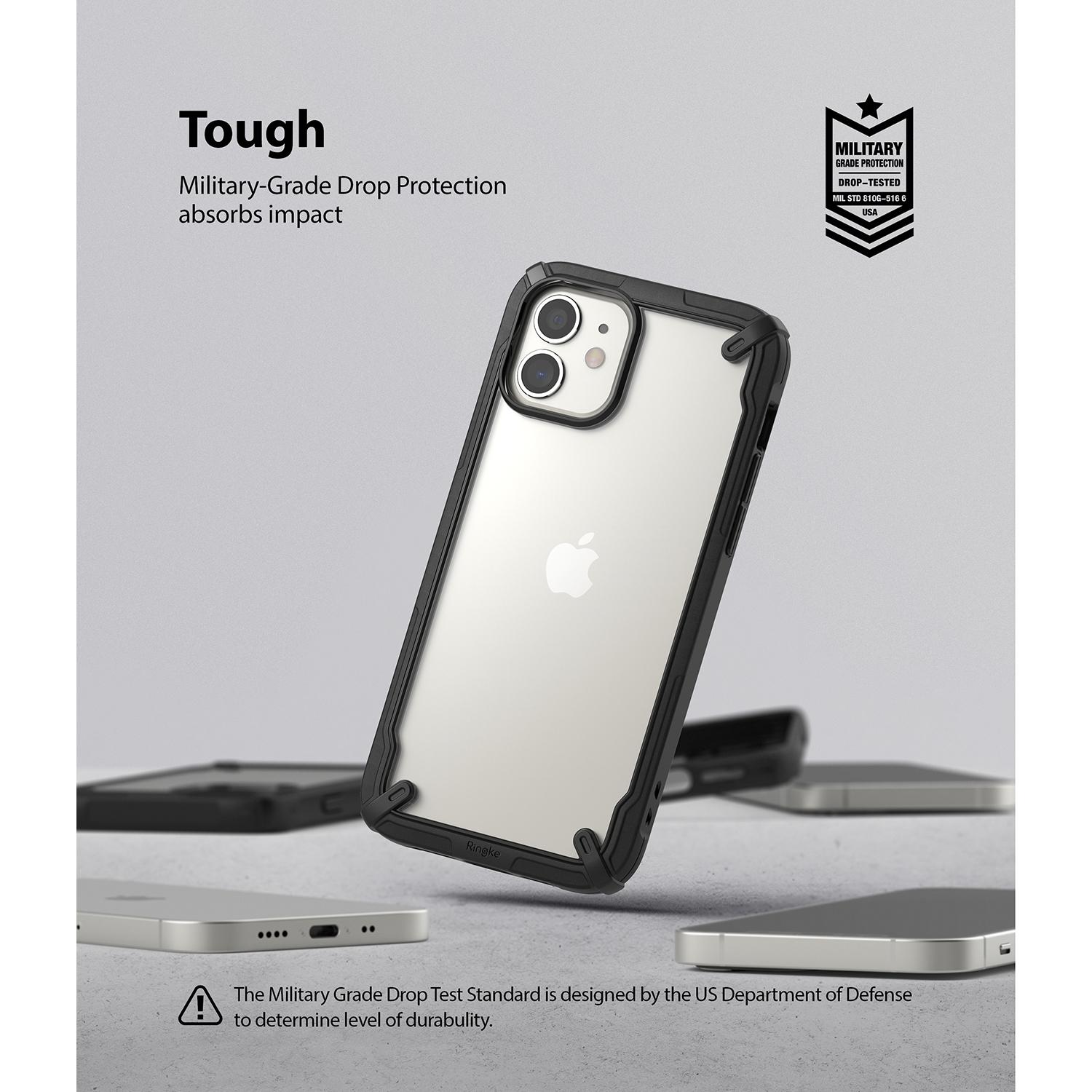 Coque Fusion X iPhone 12 Mini, Noir