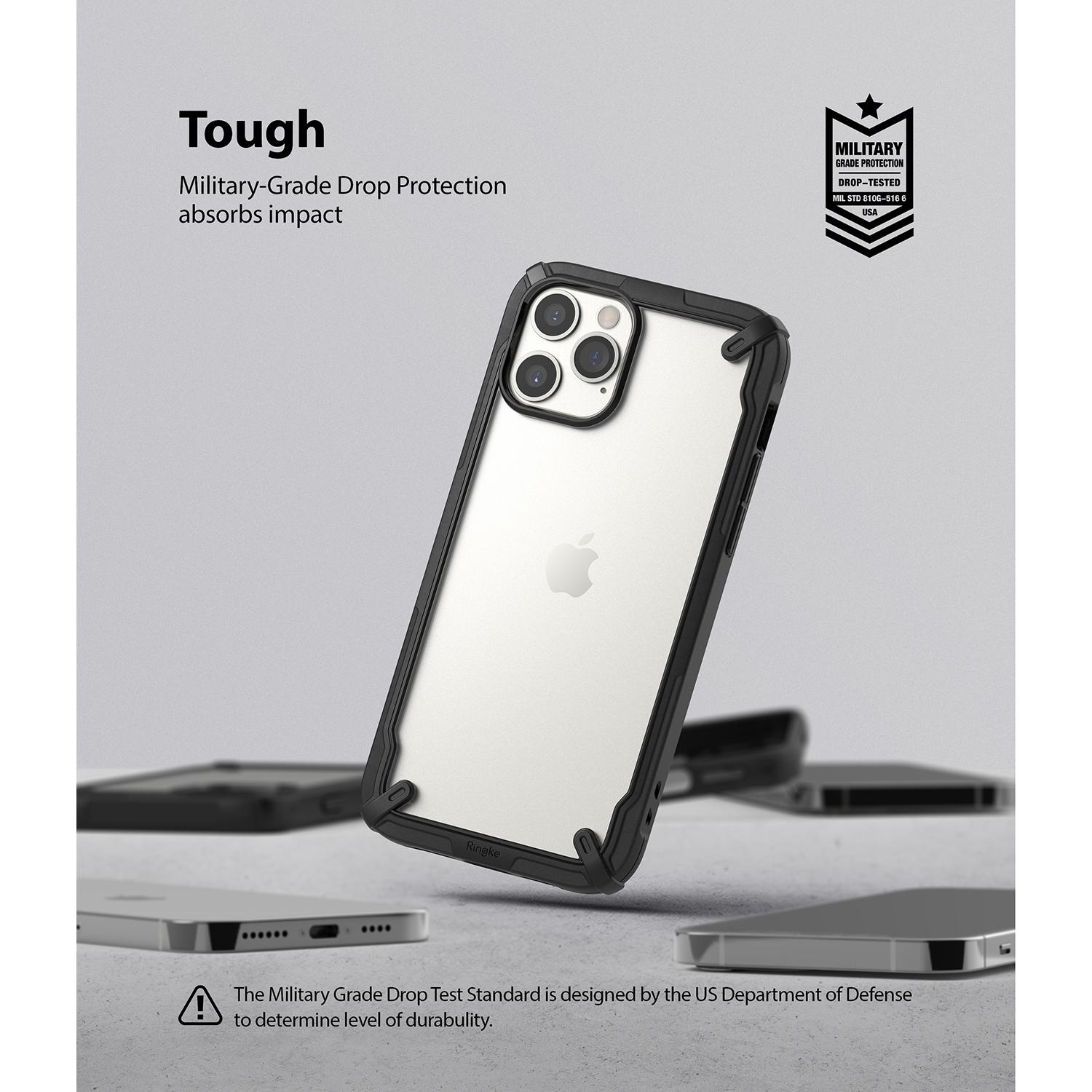 Coque Fusion X iPhone 12 Pro Max, Noir