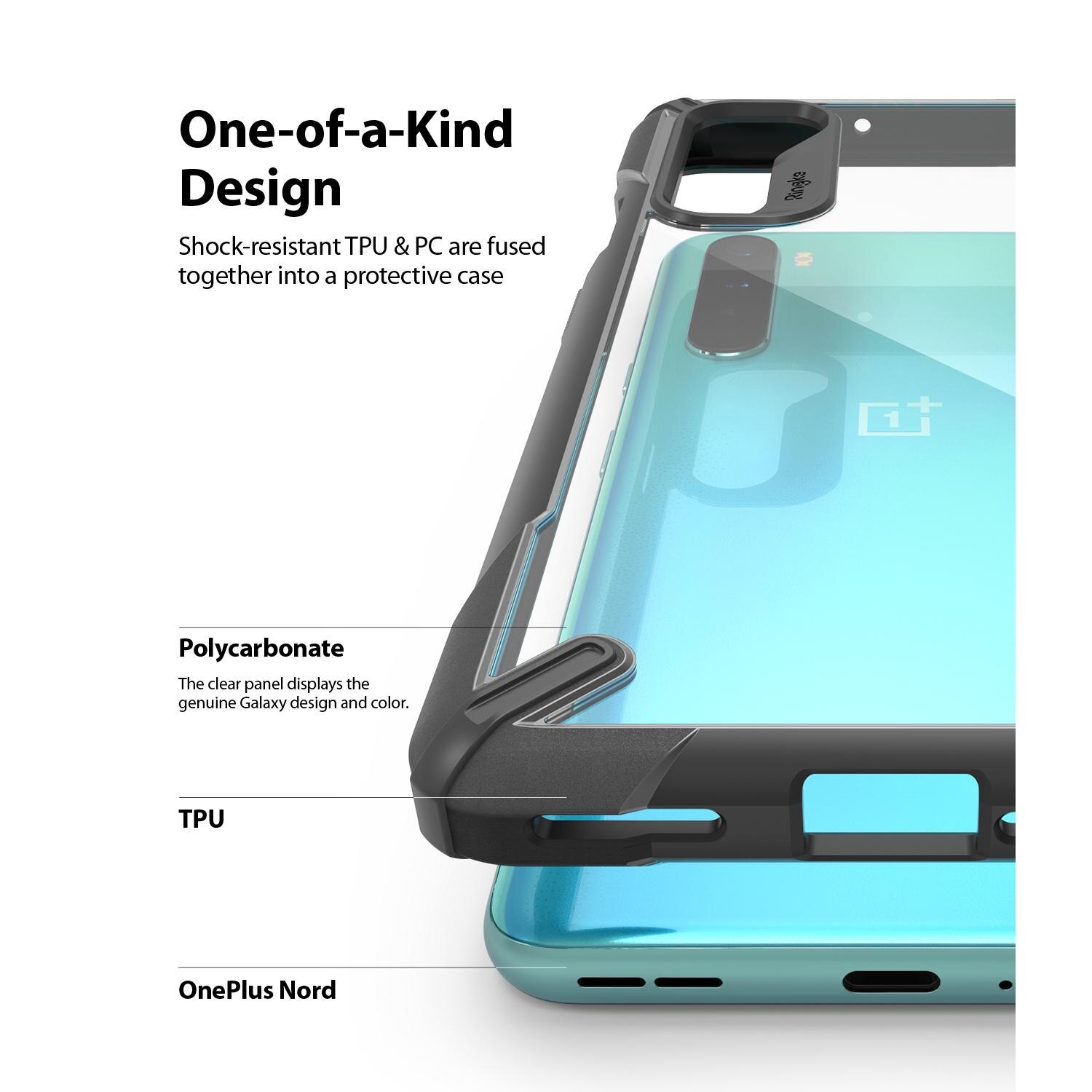 Coque Fusion X  OnePlus Nord, Noir